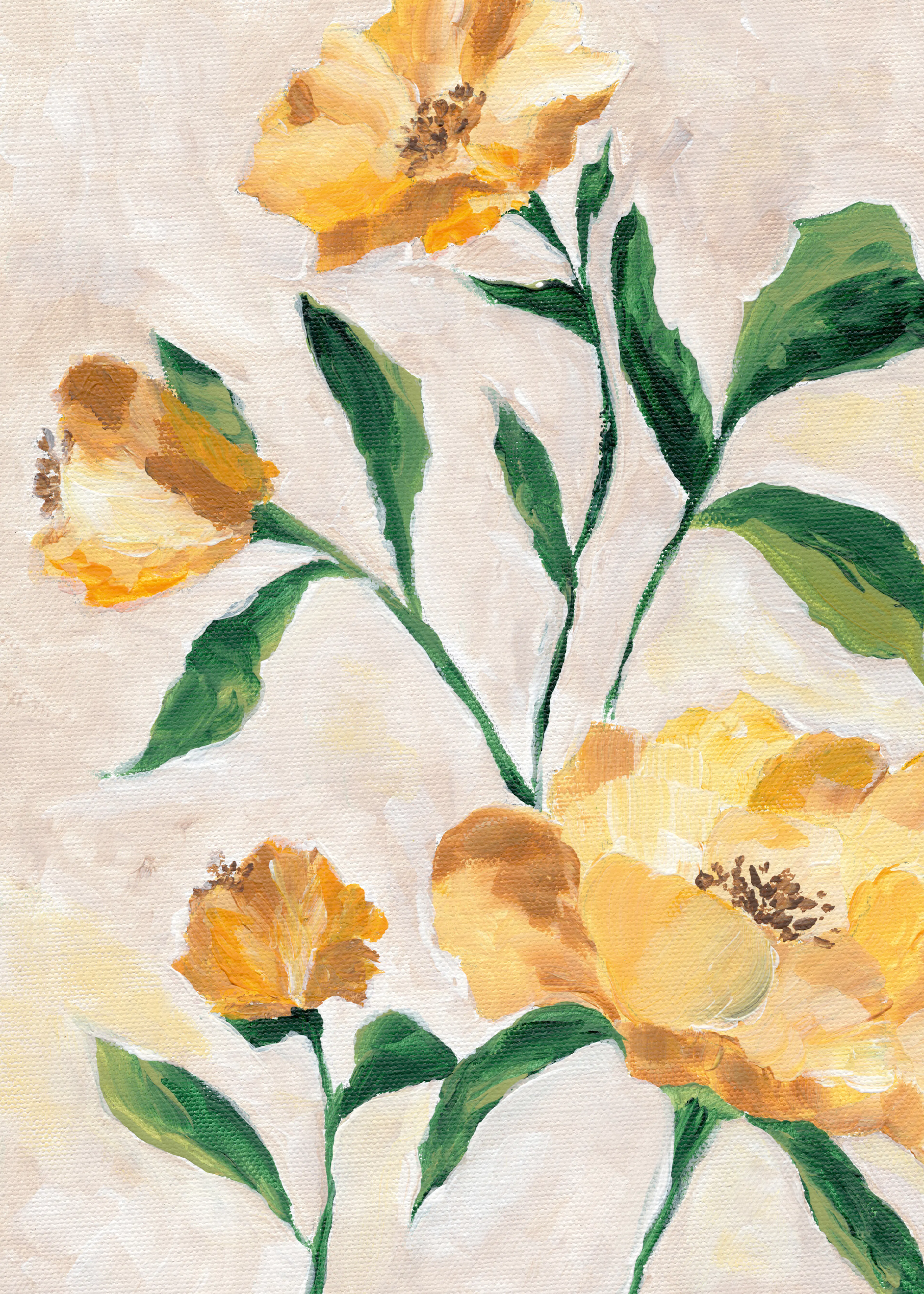 Nikita Jariwala - Gule Blomster Plakat 0