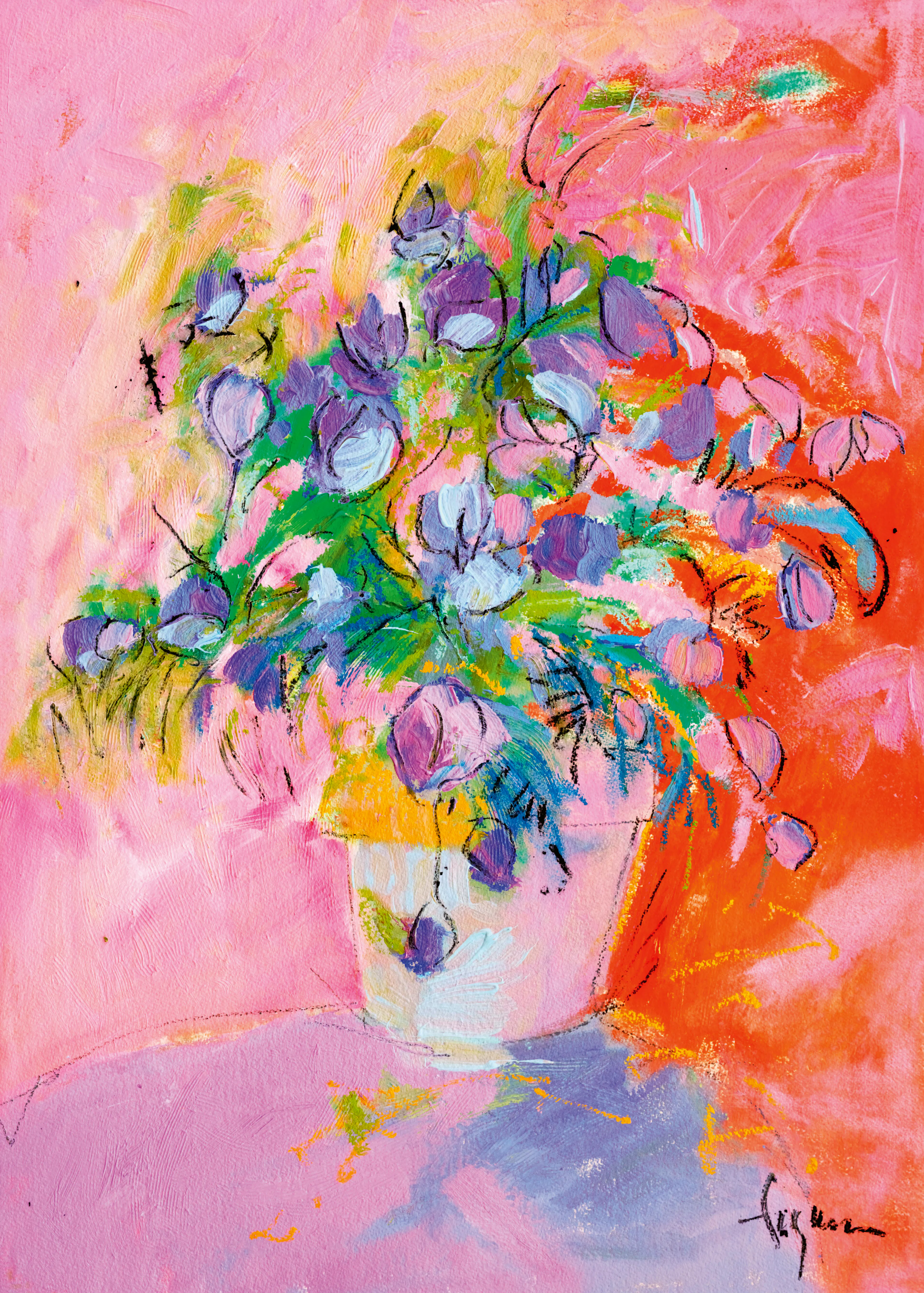 Dorothy Fagan - Vibrant Petals Plakat 0