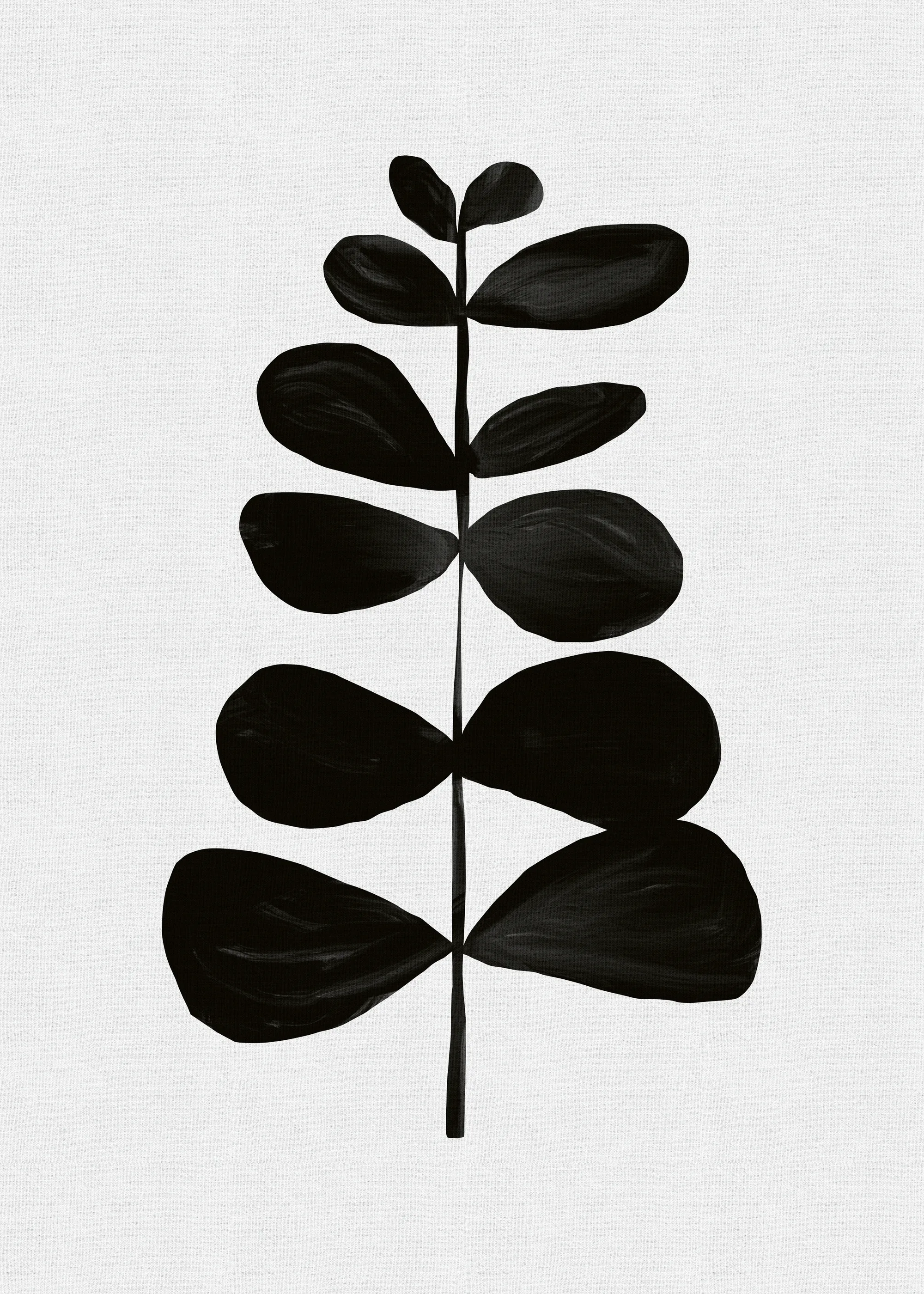 Orara Studio - Minimalist Black Plant Print 0