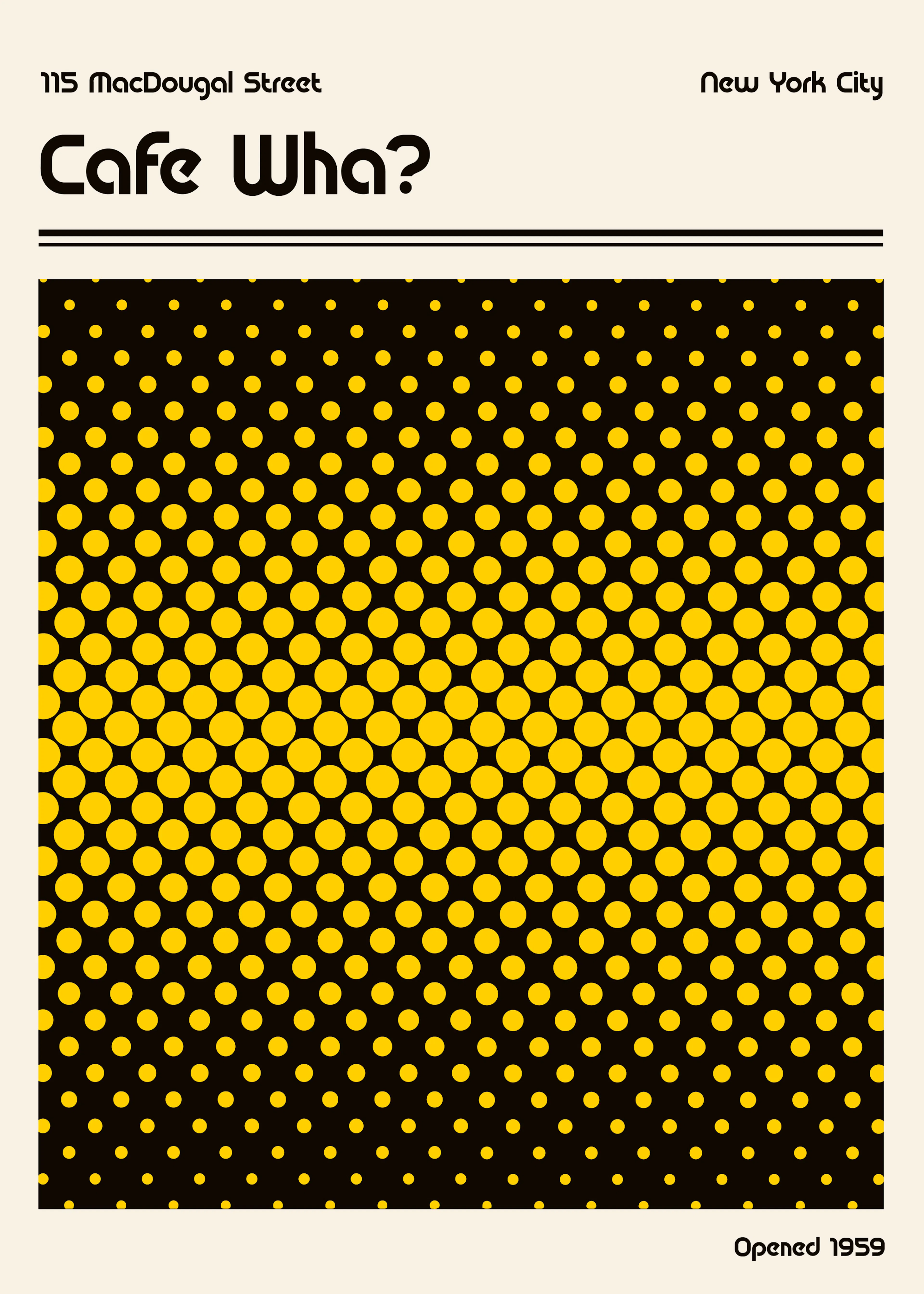 Retrodrome - Retro Cafe Wha Dots Poster 0