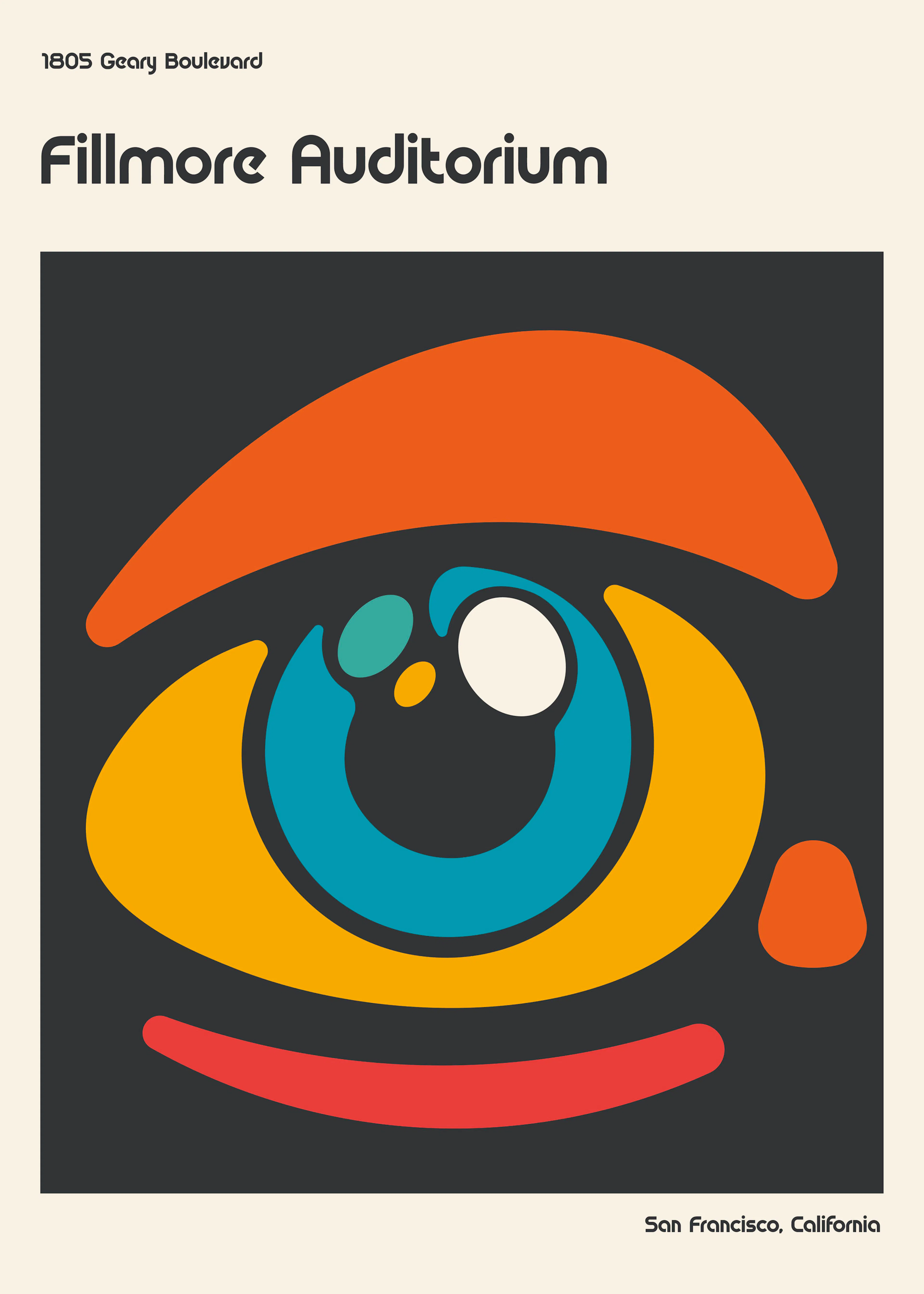 Retrodrome - Colorful Abstract Eye Poster 0