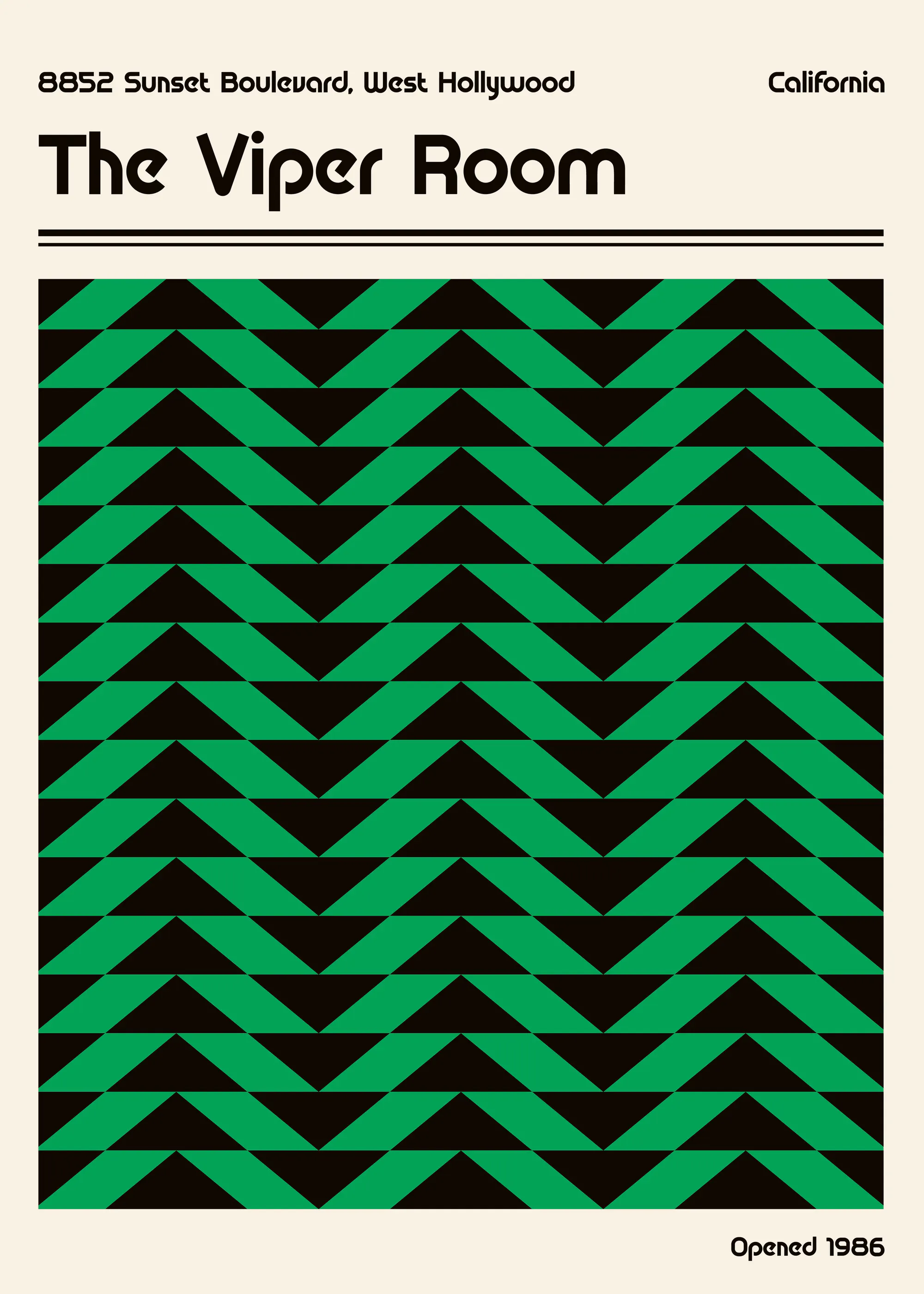 Retrodrome - Retro Sunset Chevron Poster 0