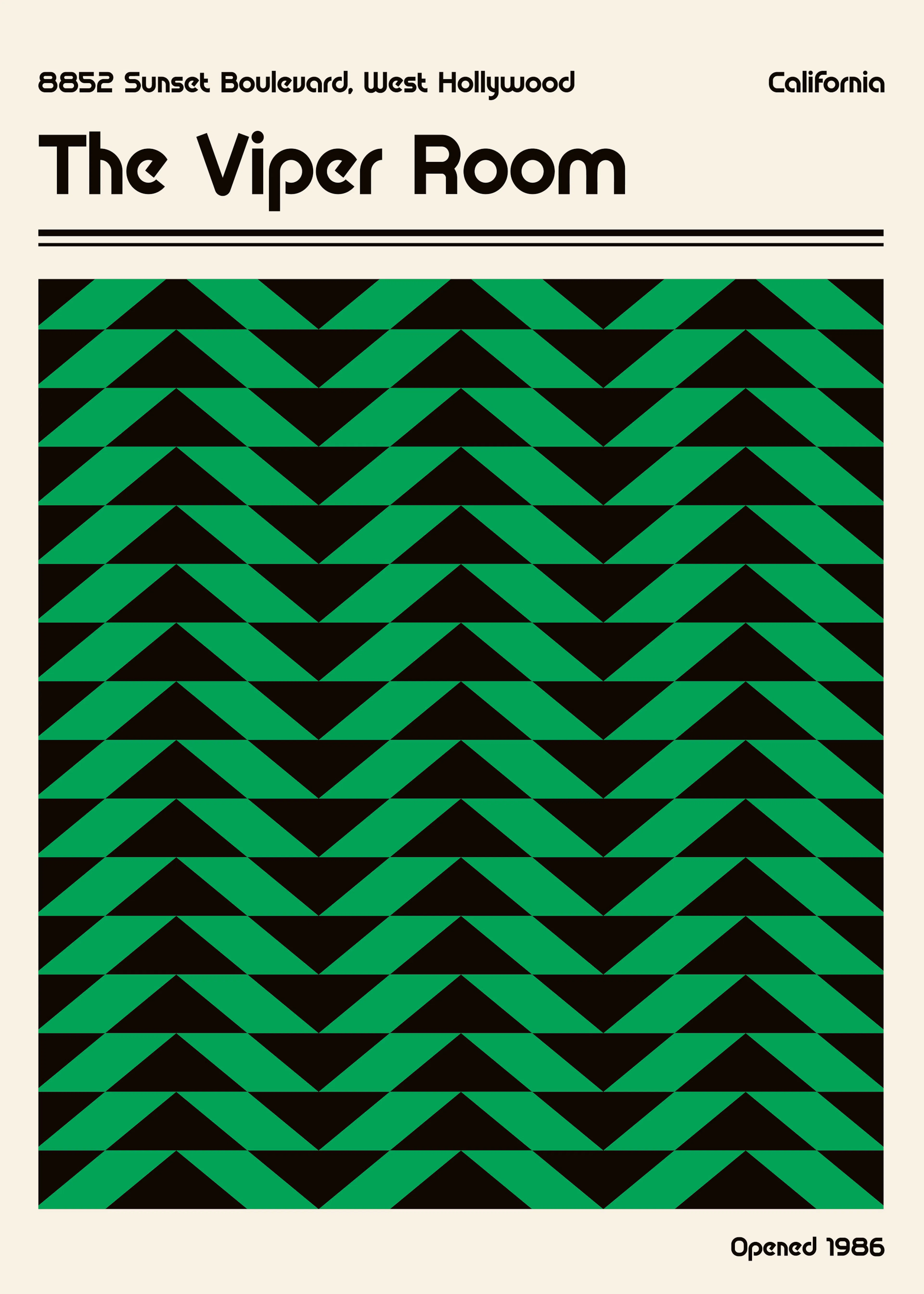 Retrodrome - Retro Sunset Chevron Poster 0