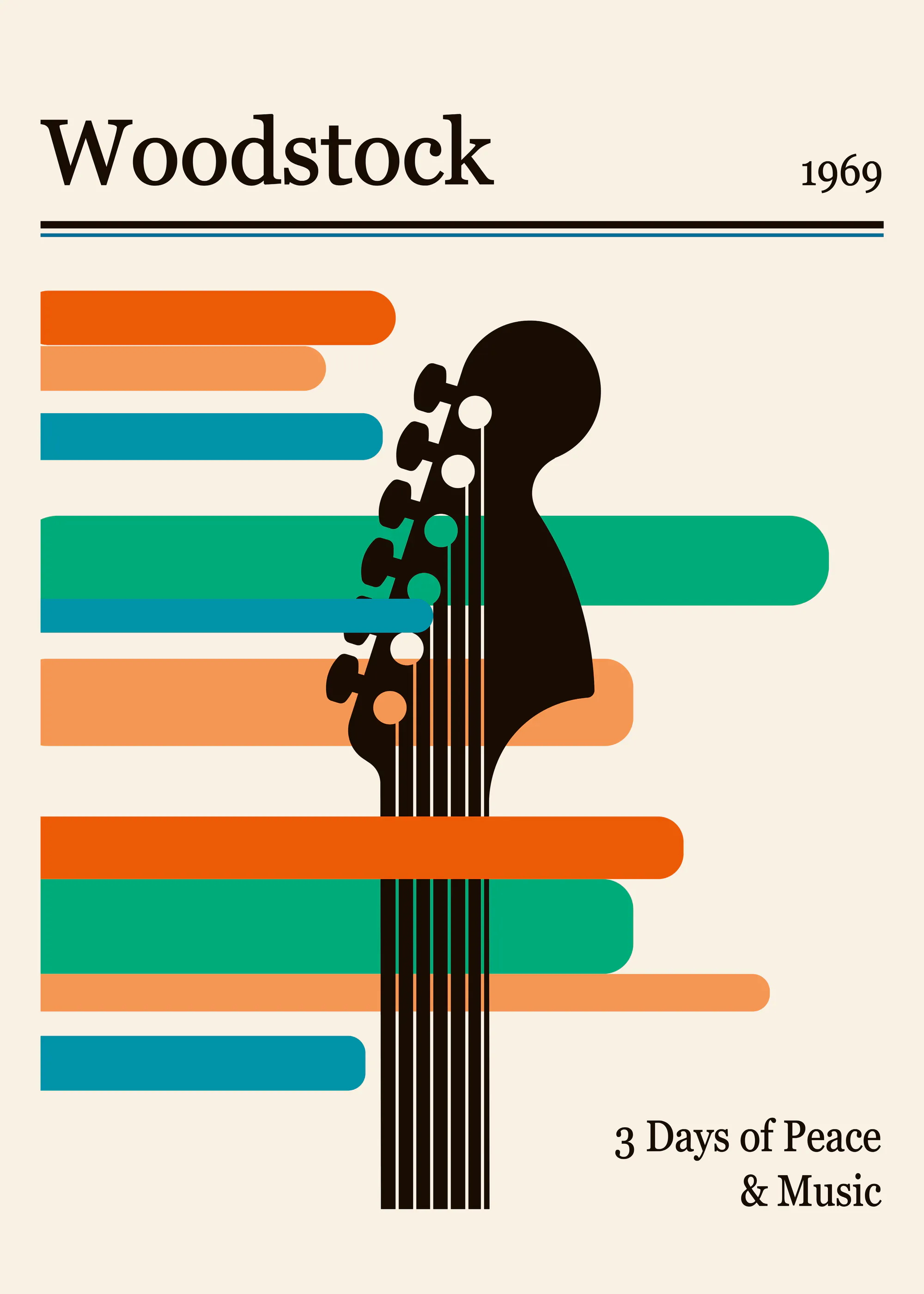 Retrodrome - Woodstock Guitar Festival Poster 0