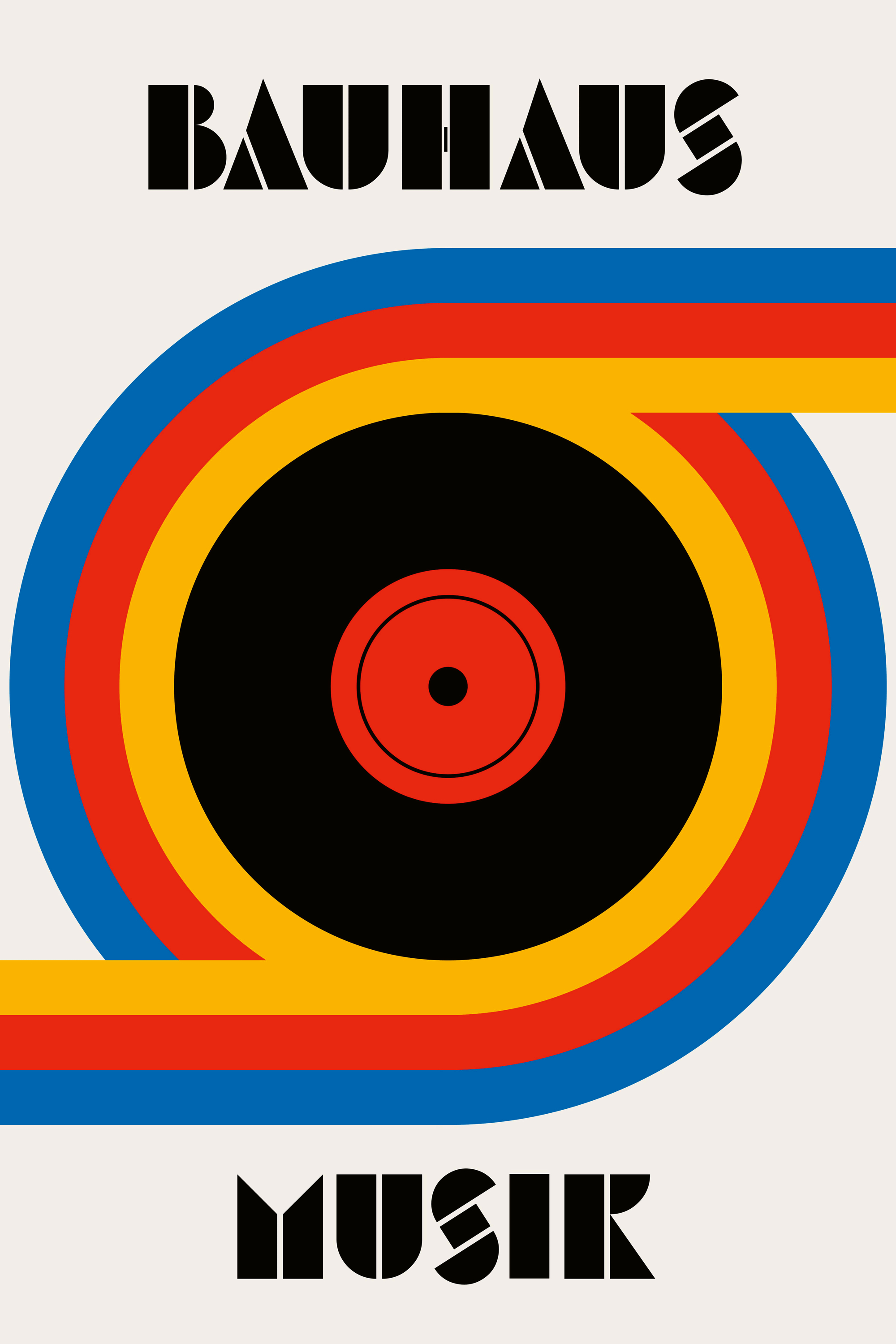 Retrodrome - Bauhaus Music Record Poster