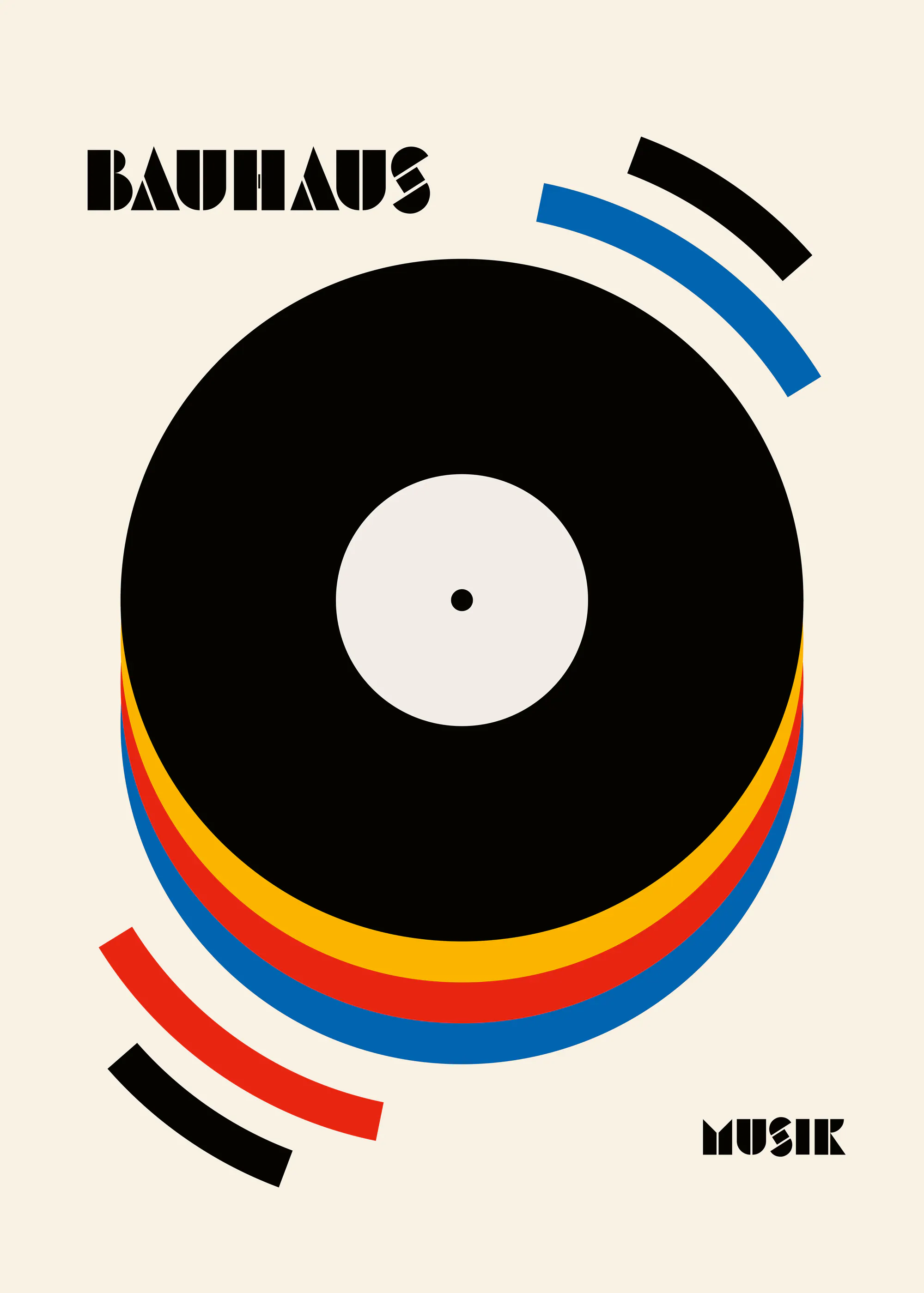 Retrodrome - Abstract Music Vinyl Poster 0