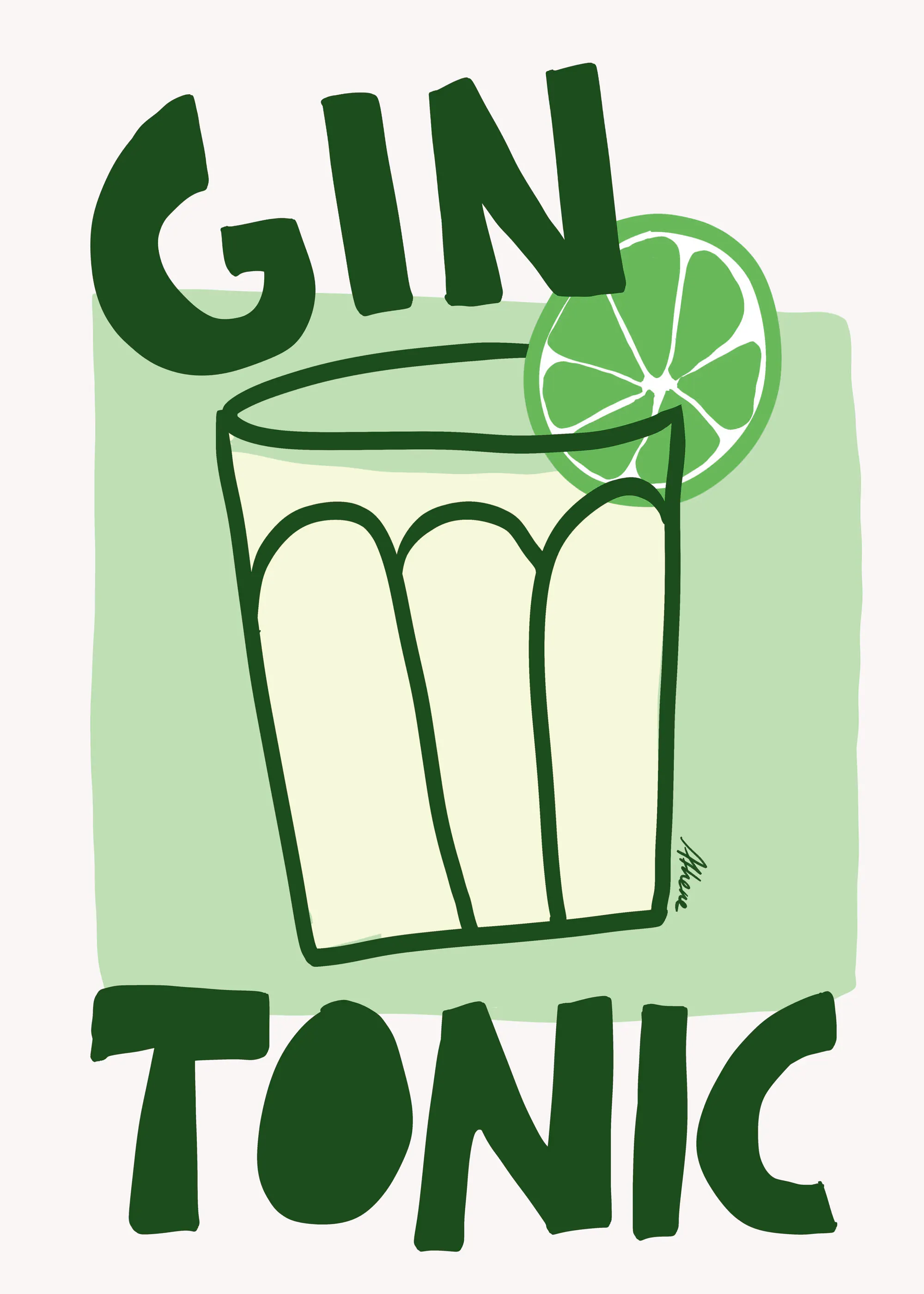 Athene Fritsch - Gin Tonic Poszter 0