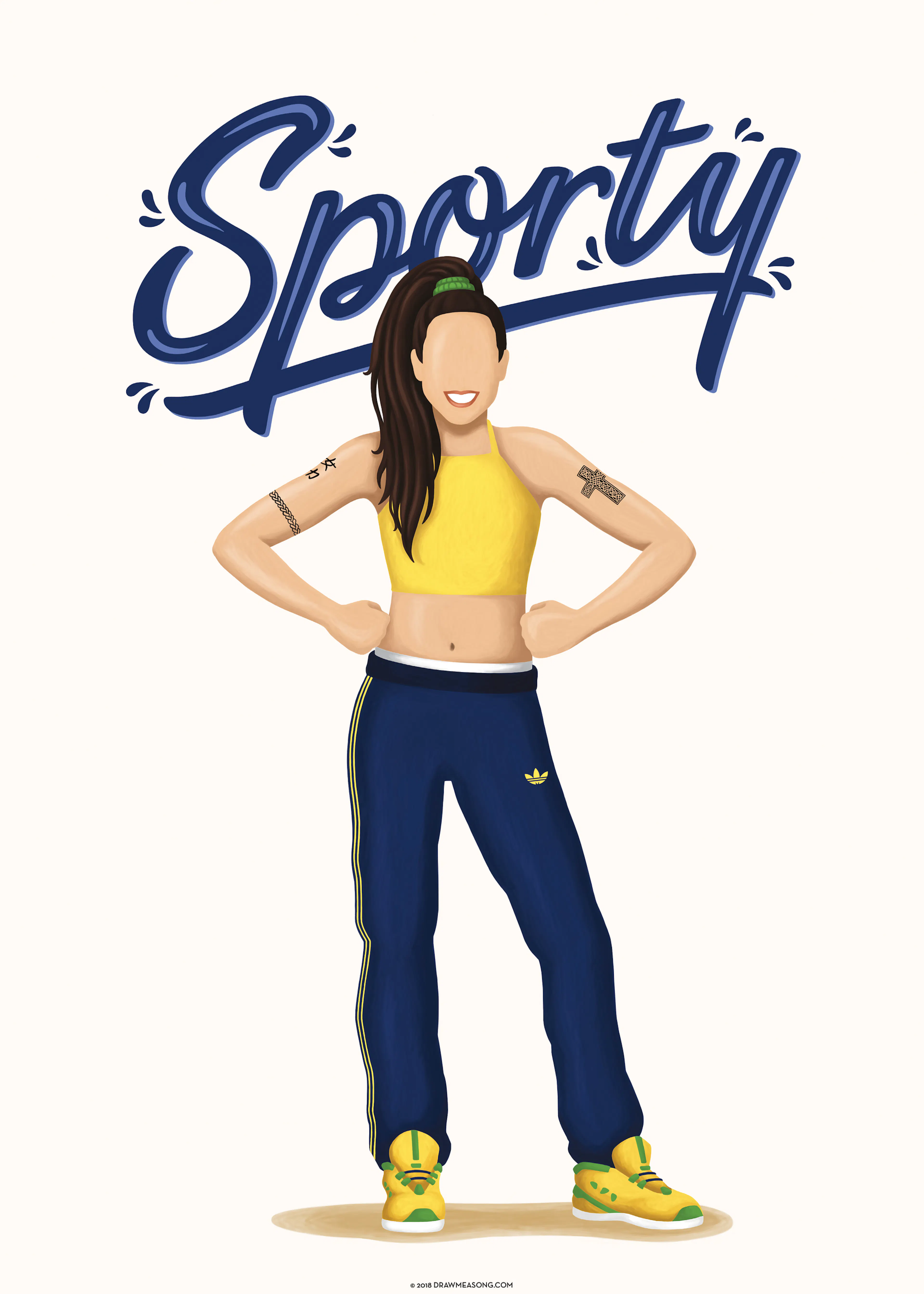 Nour Tohme - Sportliche Frau Poster 0