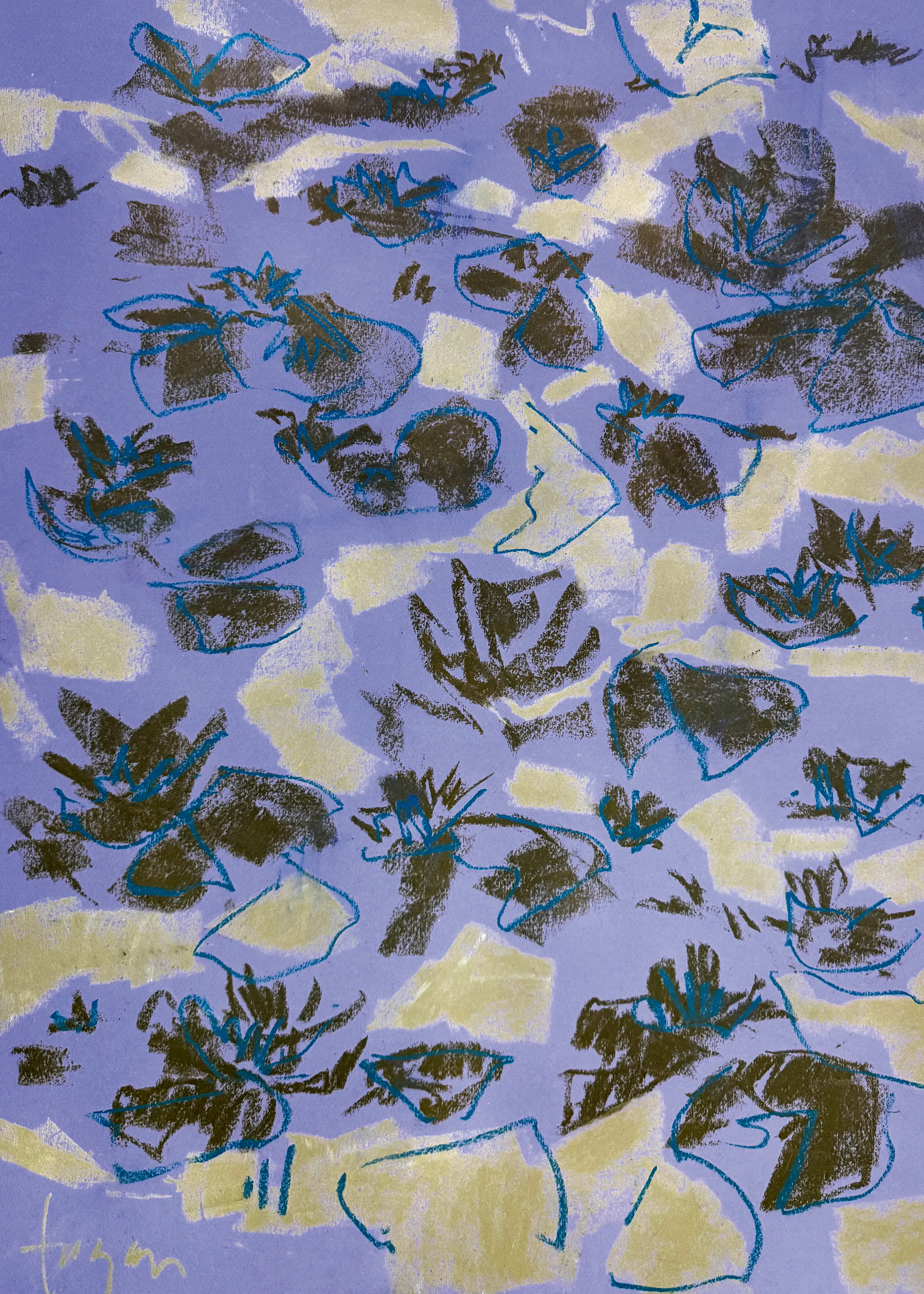 Dorothy Fagan - Lily Pond Blue Print 0