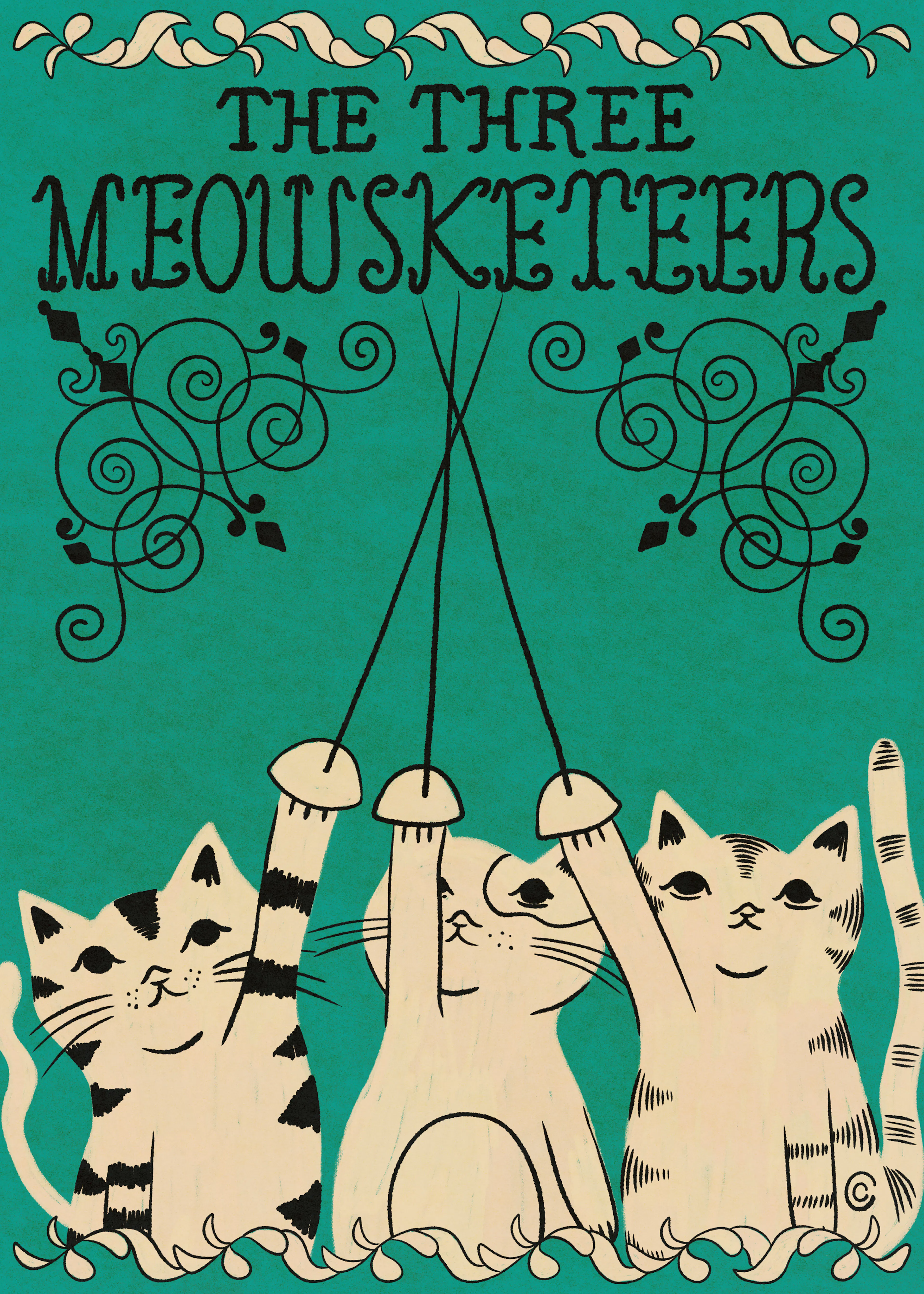 Carrie Cantwell - The Three Meowsketeers Poster 0