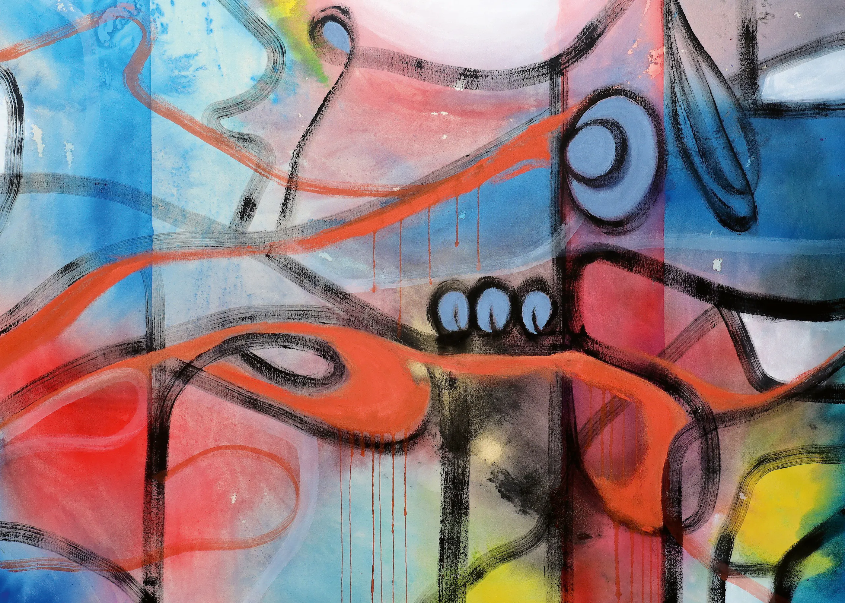 POOVI ART - Flujo Abstracto Vibrante Póster 0
