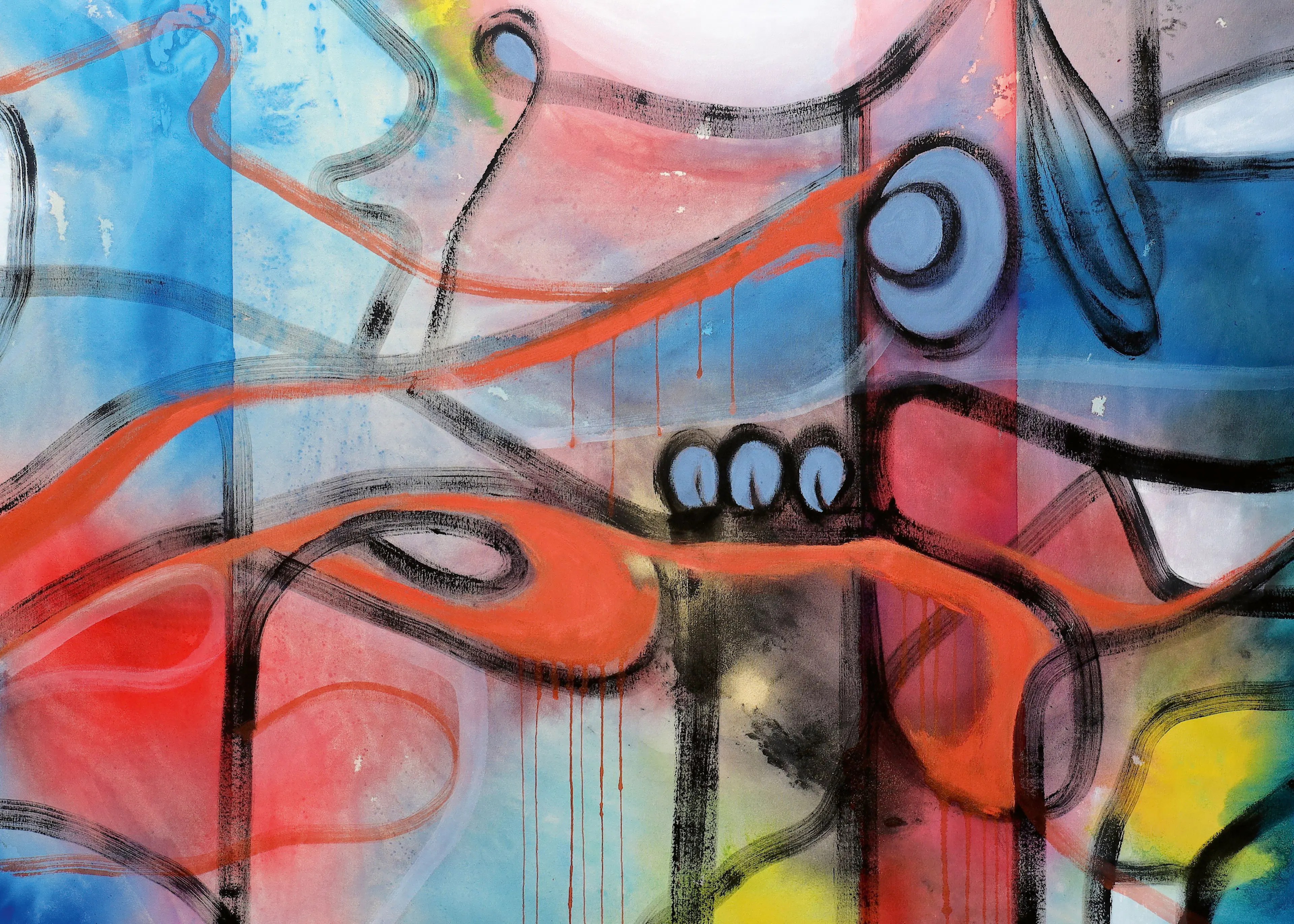 POOVI ART - Flujo Abstracto Vibrante Póster 0