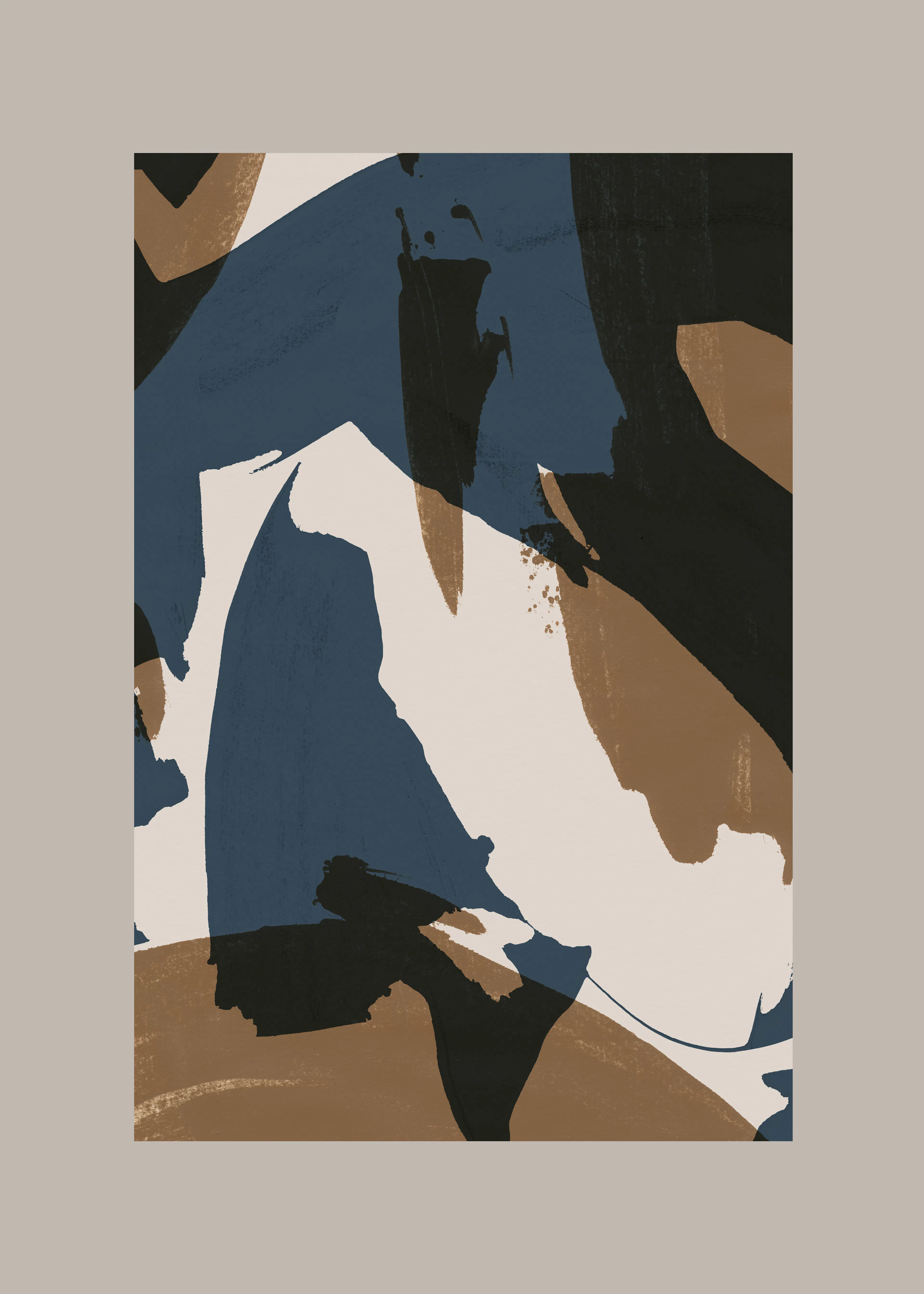 Mareike Böhmer - Abstract Brush Strokes 60 Poster 0