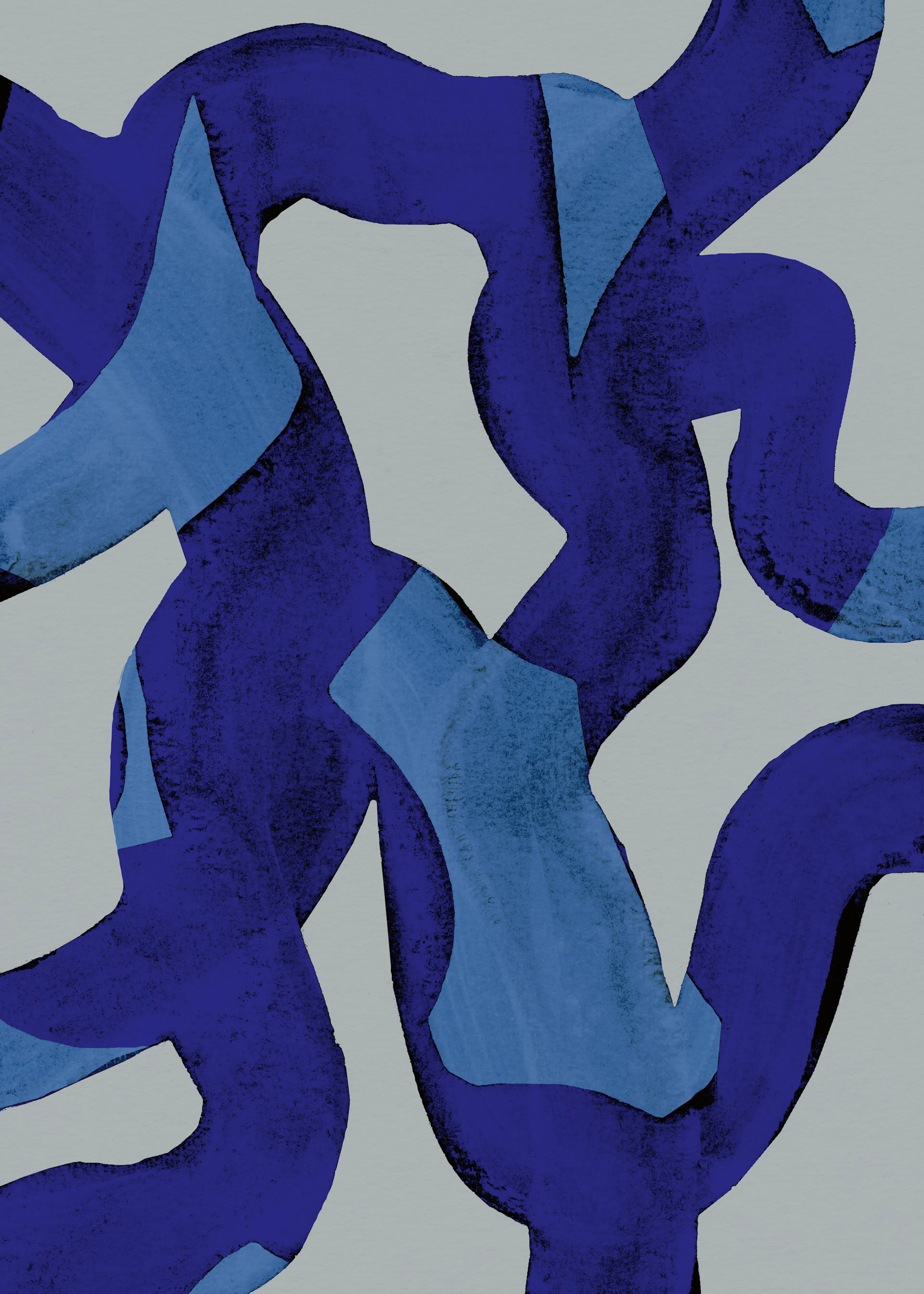 Mareike Böhmer - Abstract Brush Strokes 65X Print 0