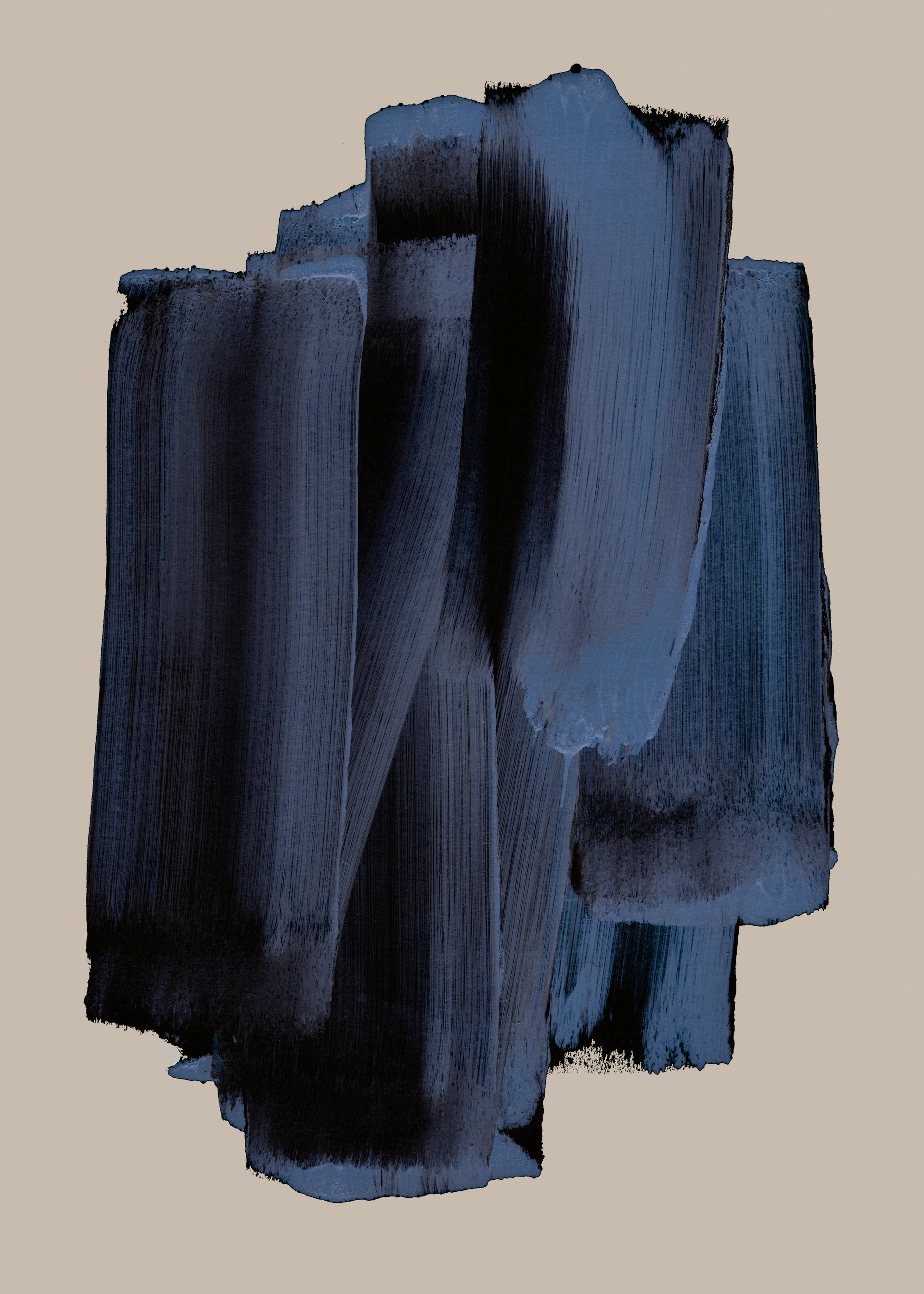 Mareike Böhmer - Abstract Brush Strokes 58 Poster 0
