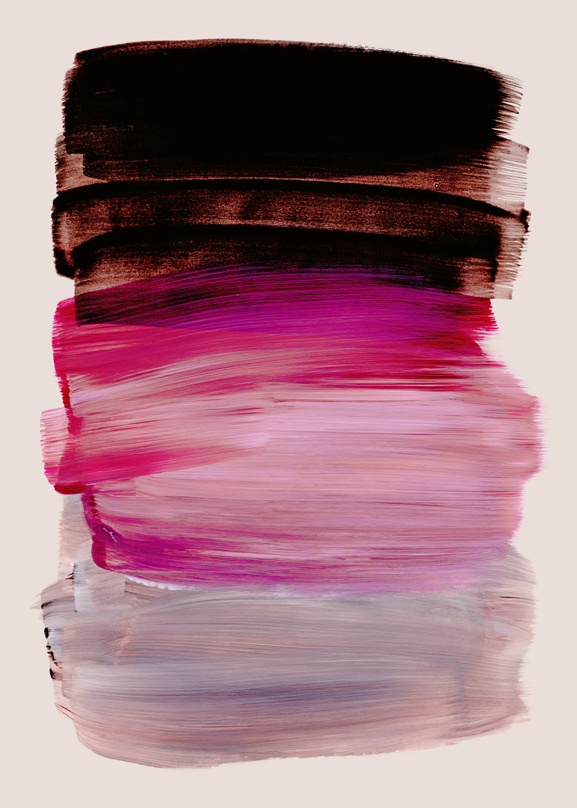 Mareike Böhmer - Abstract Brush Strokes 184 Poster 0