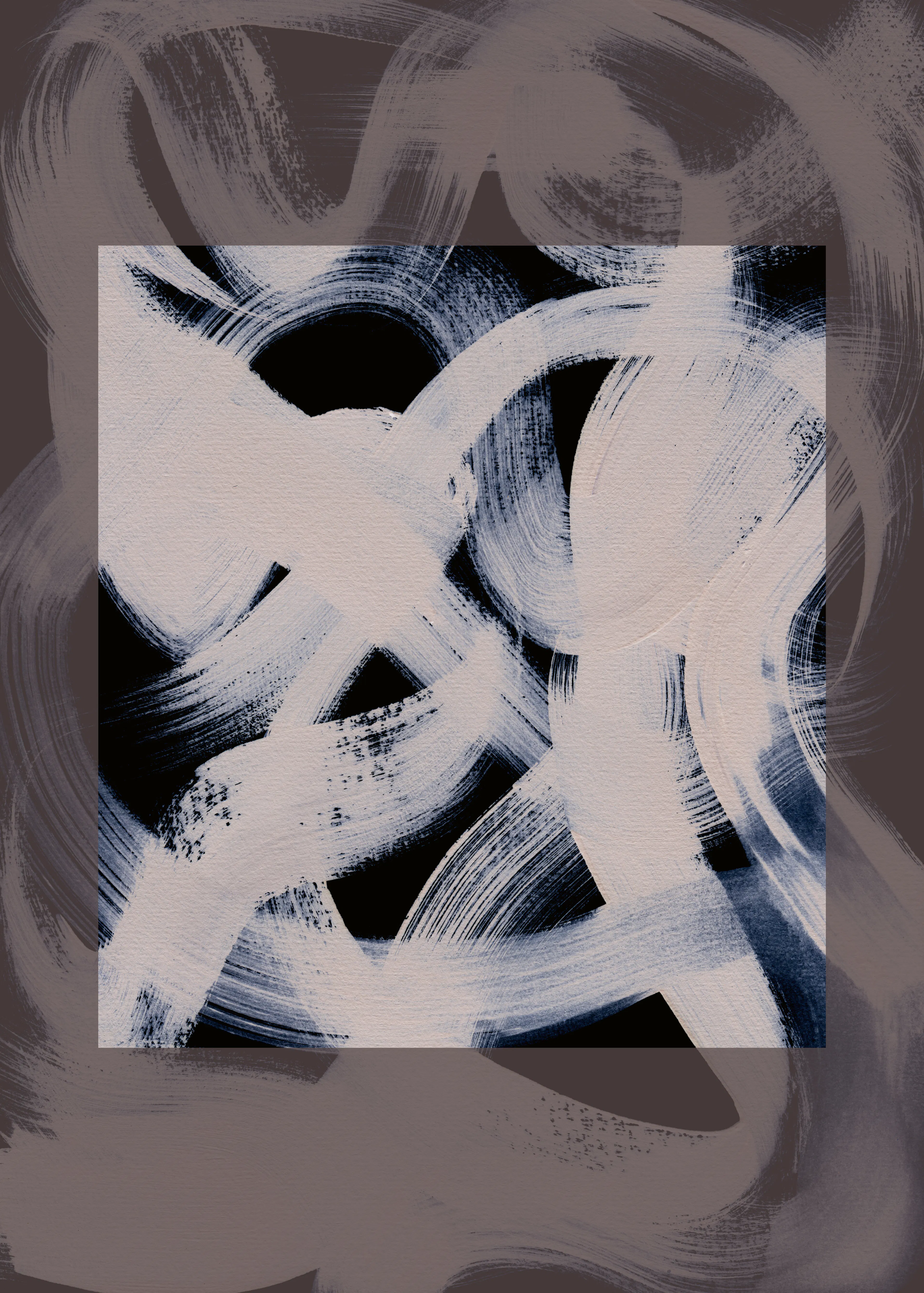 Mareike Böhmer - Abstract Brush Strokes 164X Poster 0