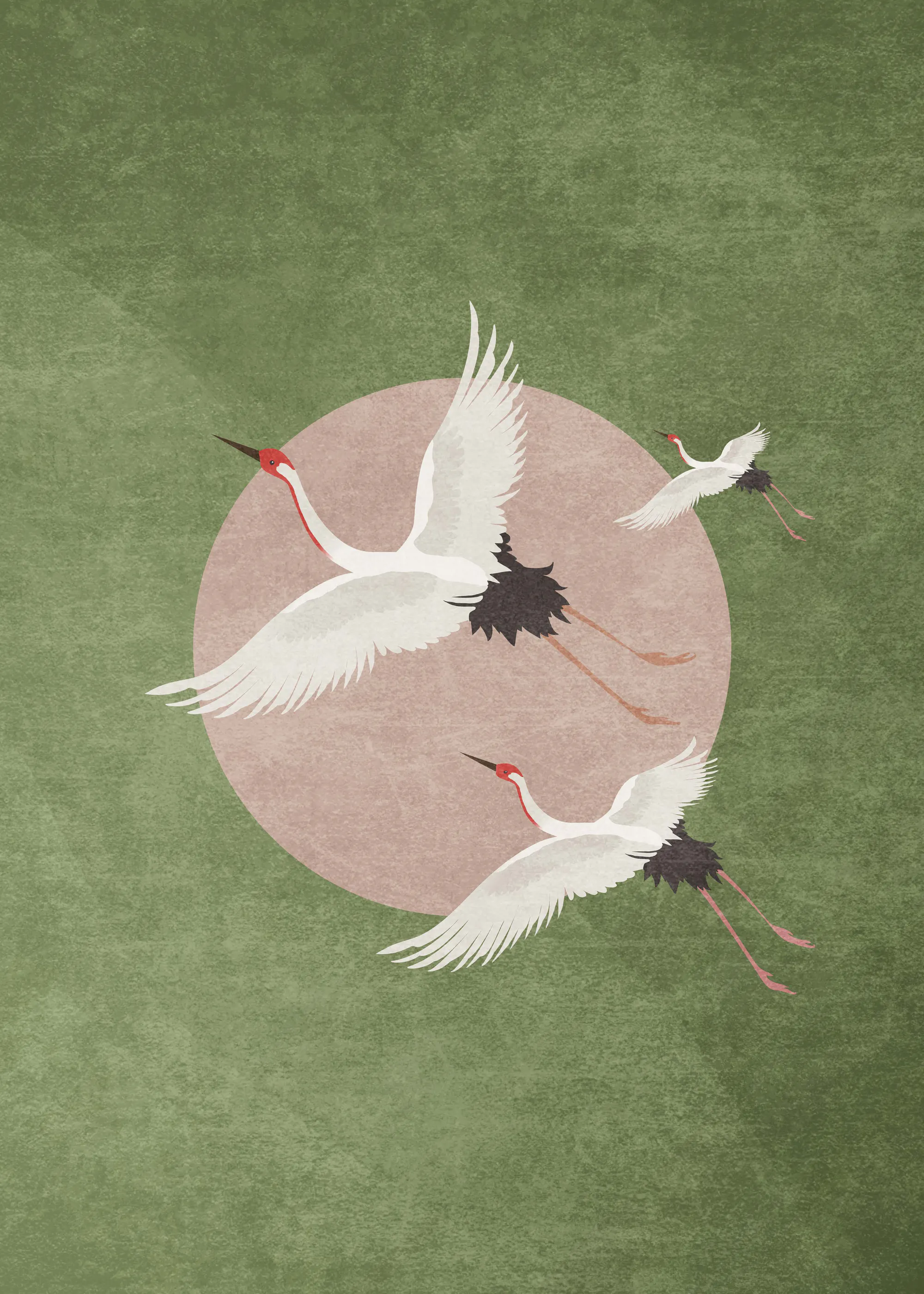 Emel Tunaboylu - Cranes in Flight Print 0