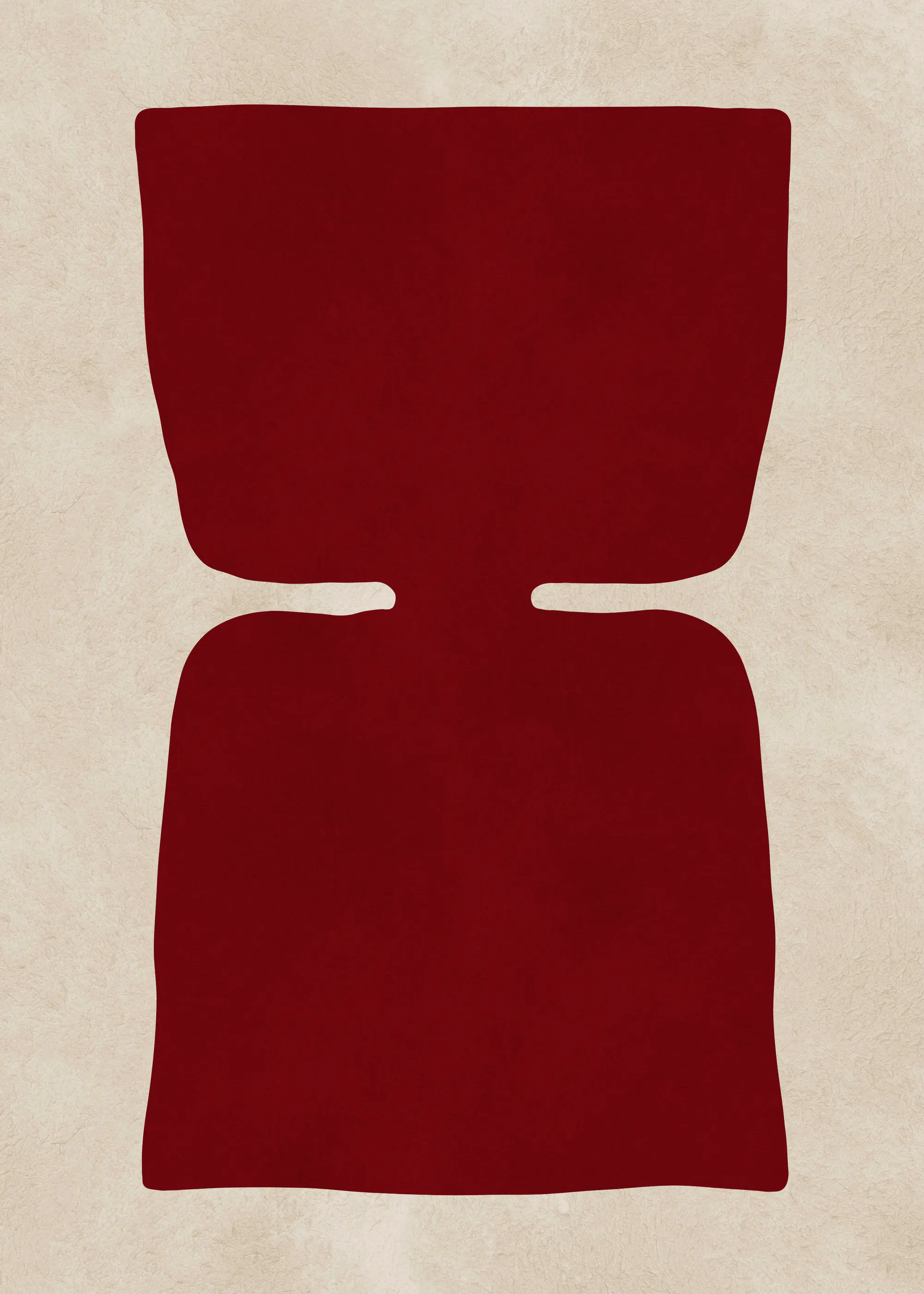 Vitor Costa - Geschwungene Rote Form Poster 0
