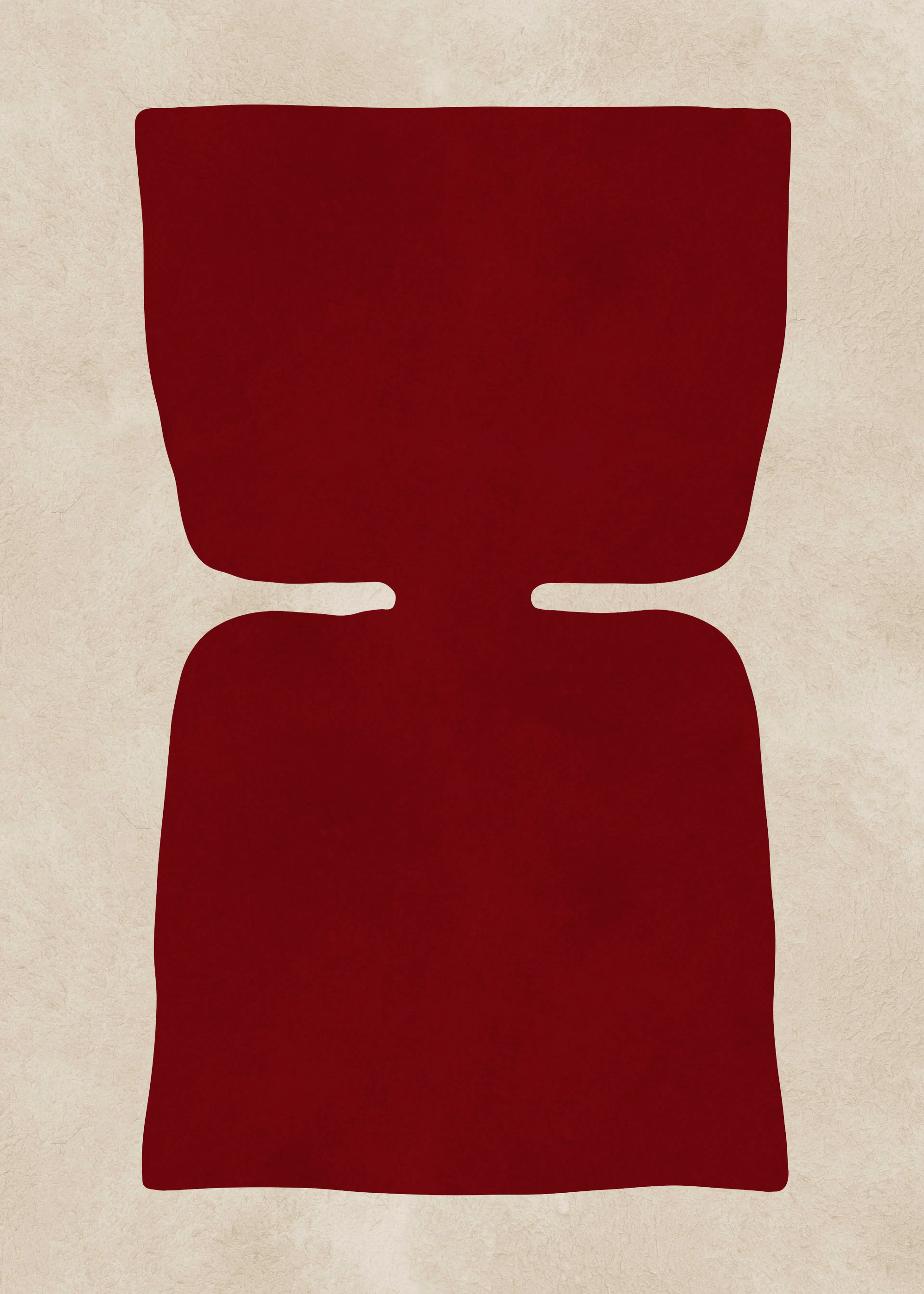 Vitor Costa - Geschwungene Rote Form Poster 0