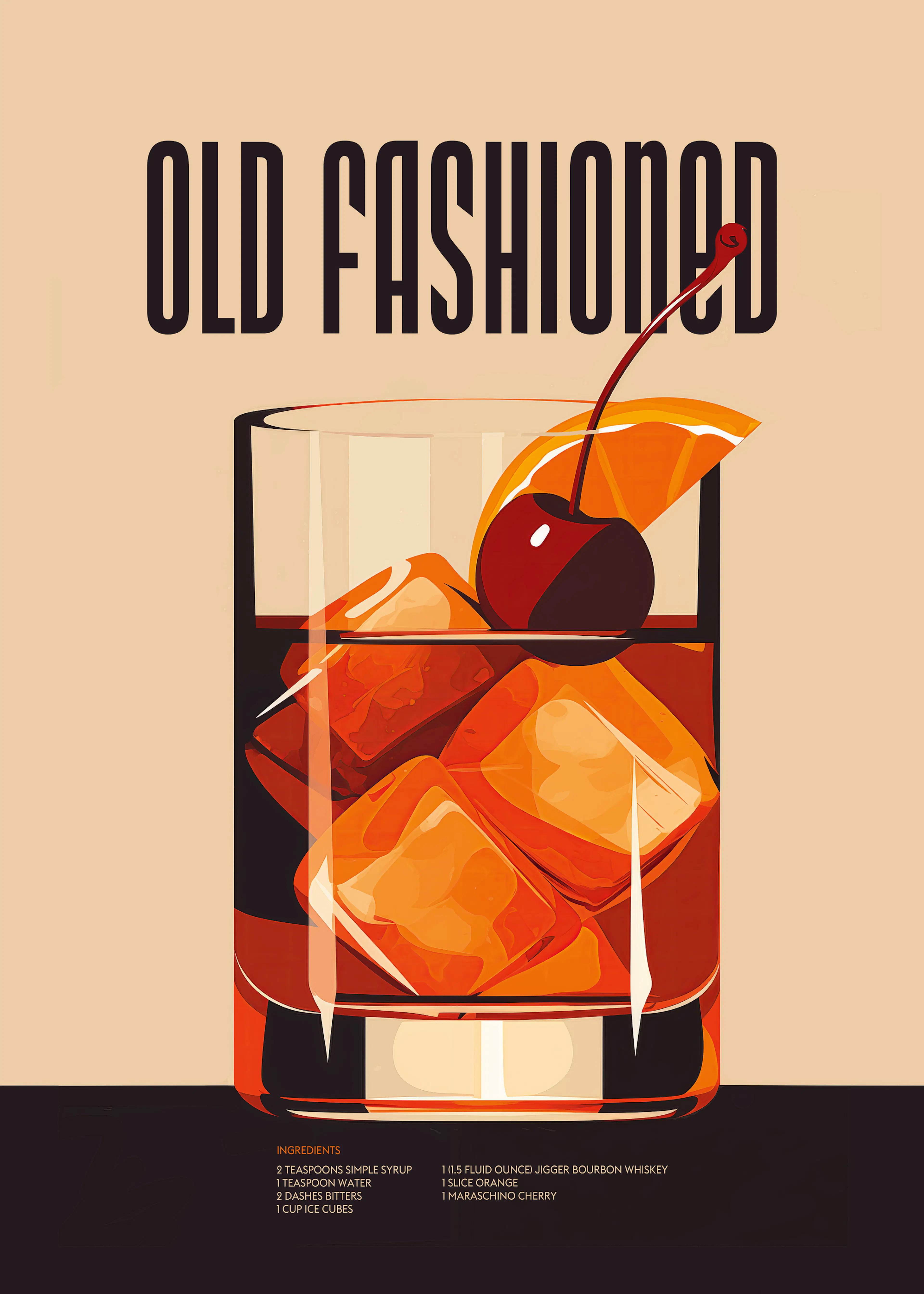 Andreas Magnusson - Klassischer Old Fashioned Cocktail Poster 0