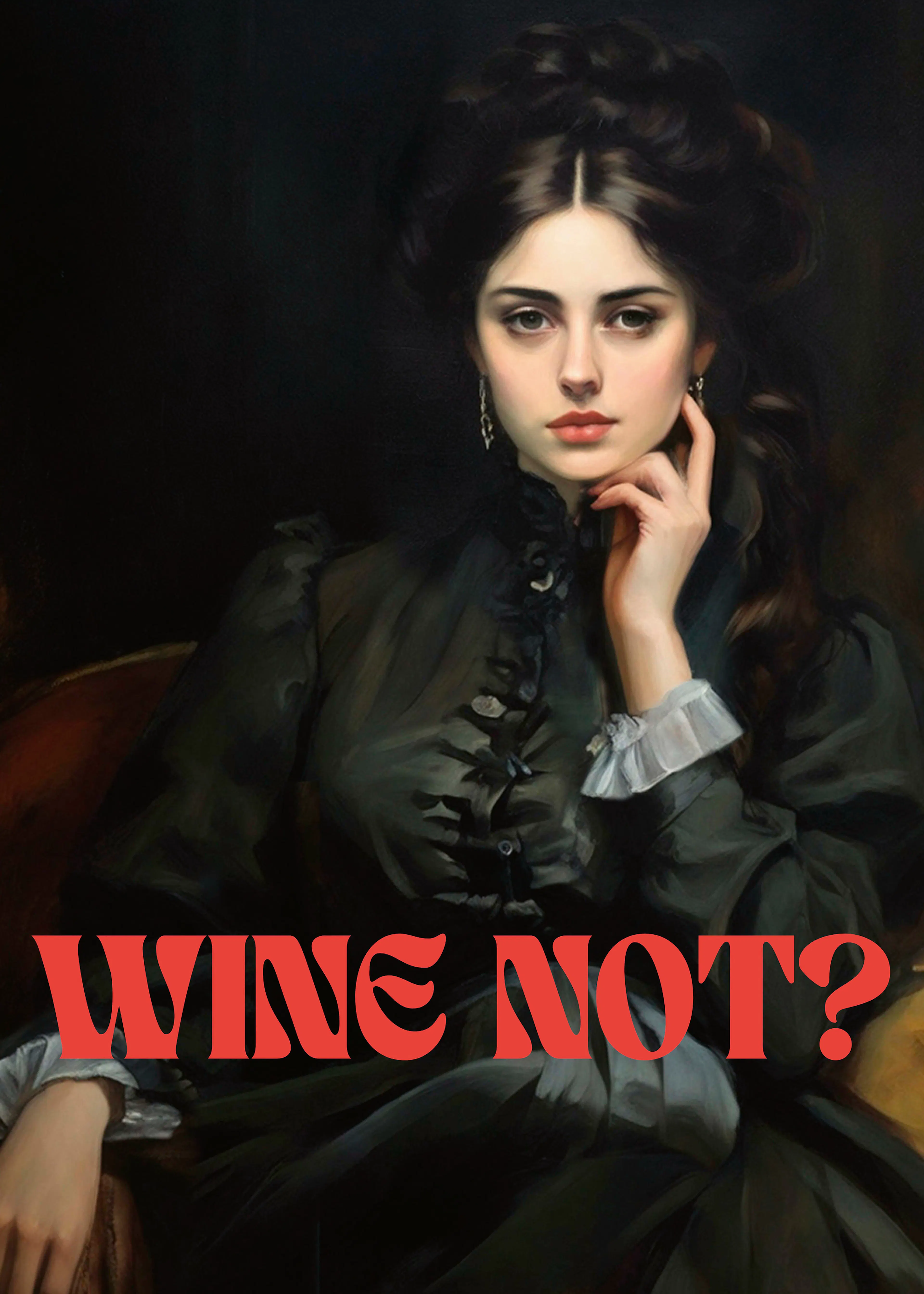 The Art Concept - Classic Wine Not Lady Poster 0