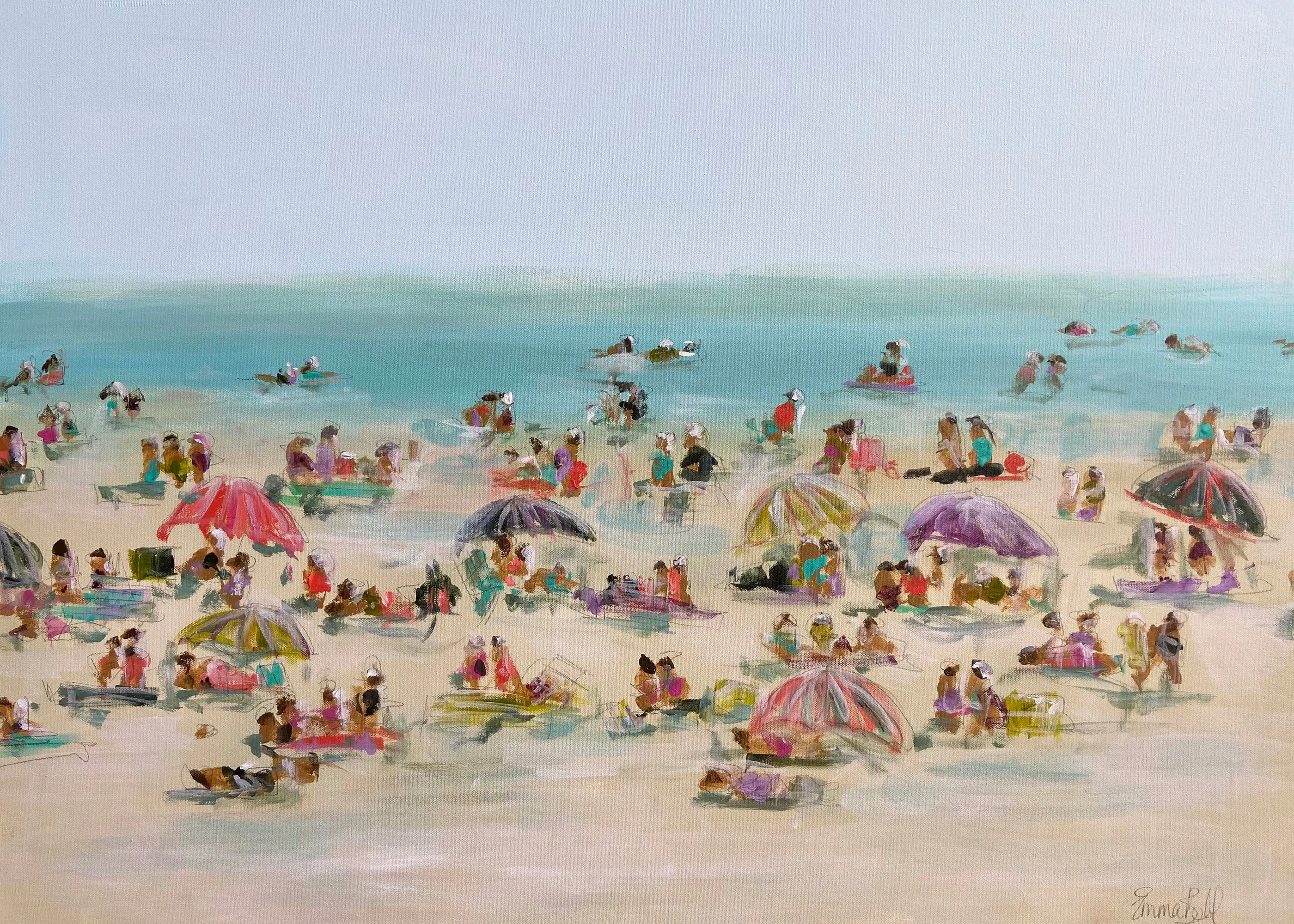 Emma Bell - Lively Beach Day Poster 0