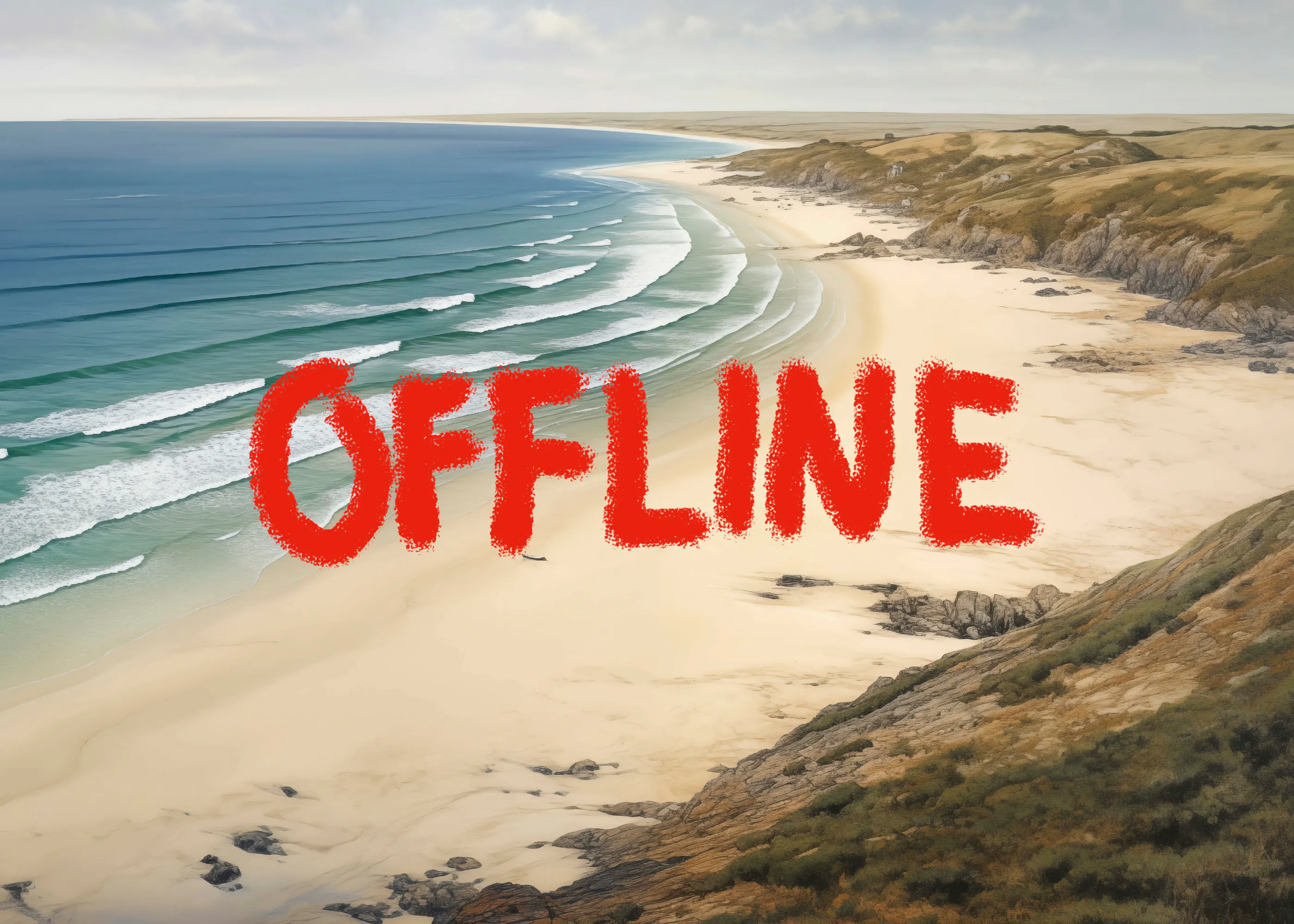 Andreas Magnusson - Offline Strandflugt Plakat 0