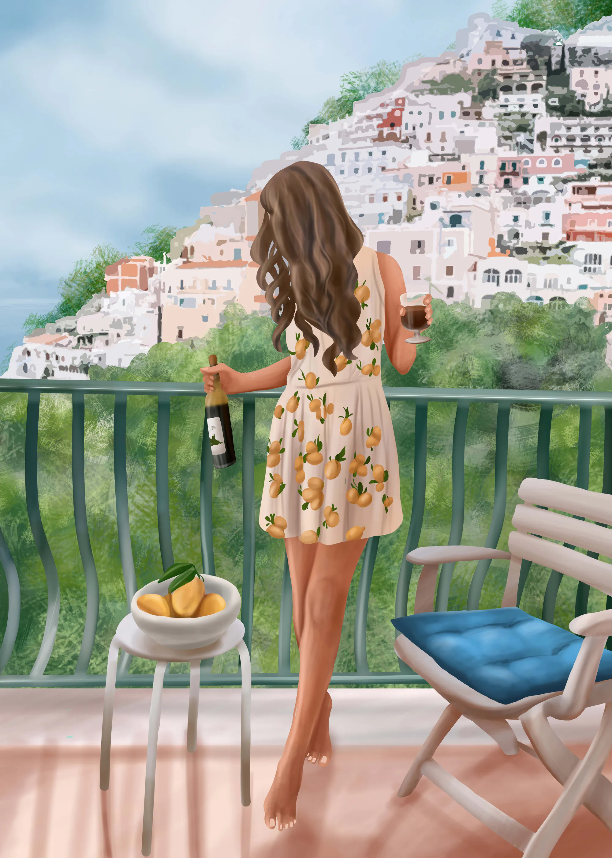 City Art - Italian Lemon Balcony Poster 0