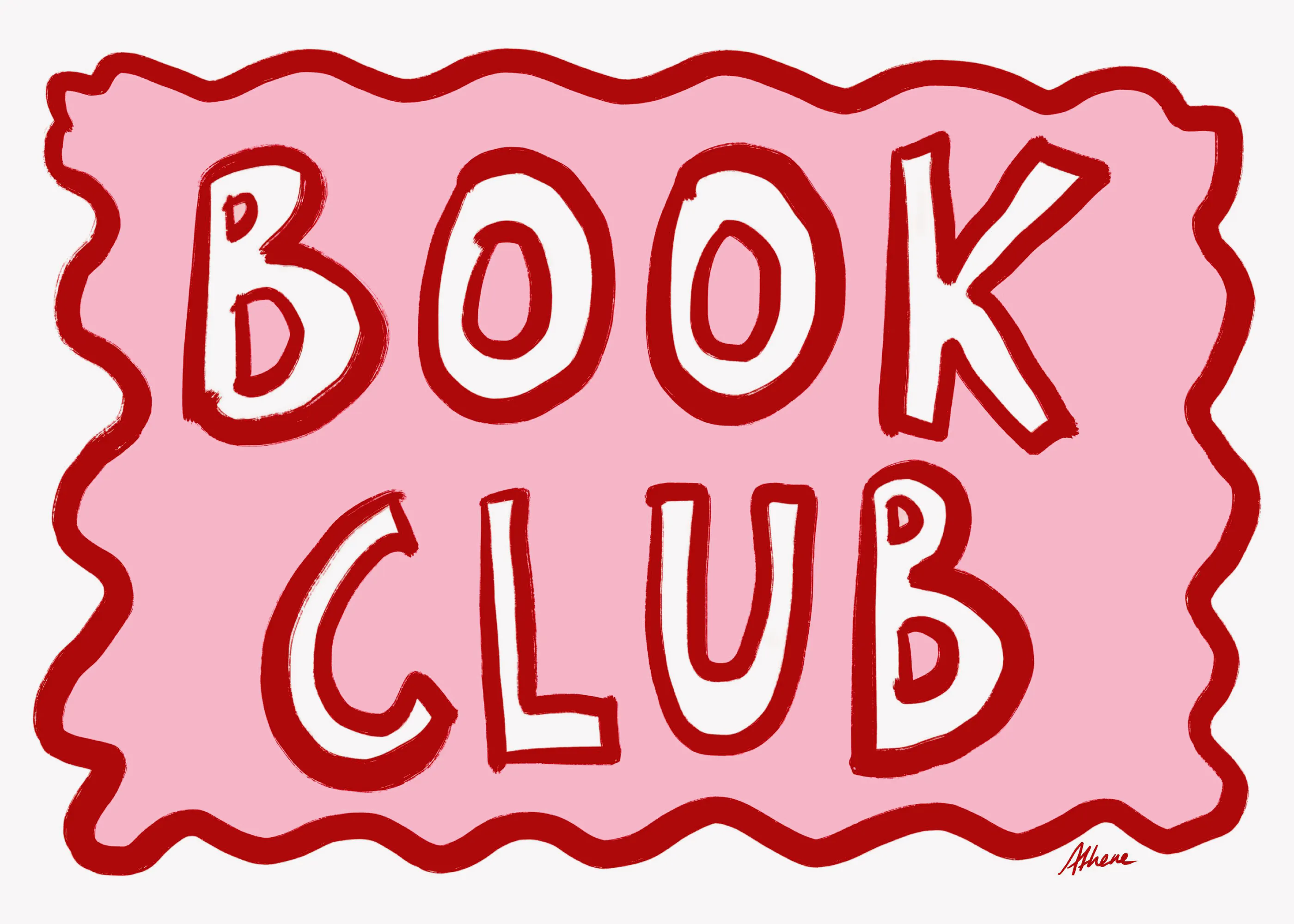 Athene Fritsch - Book Club Sign Poster 0