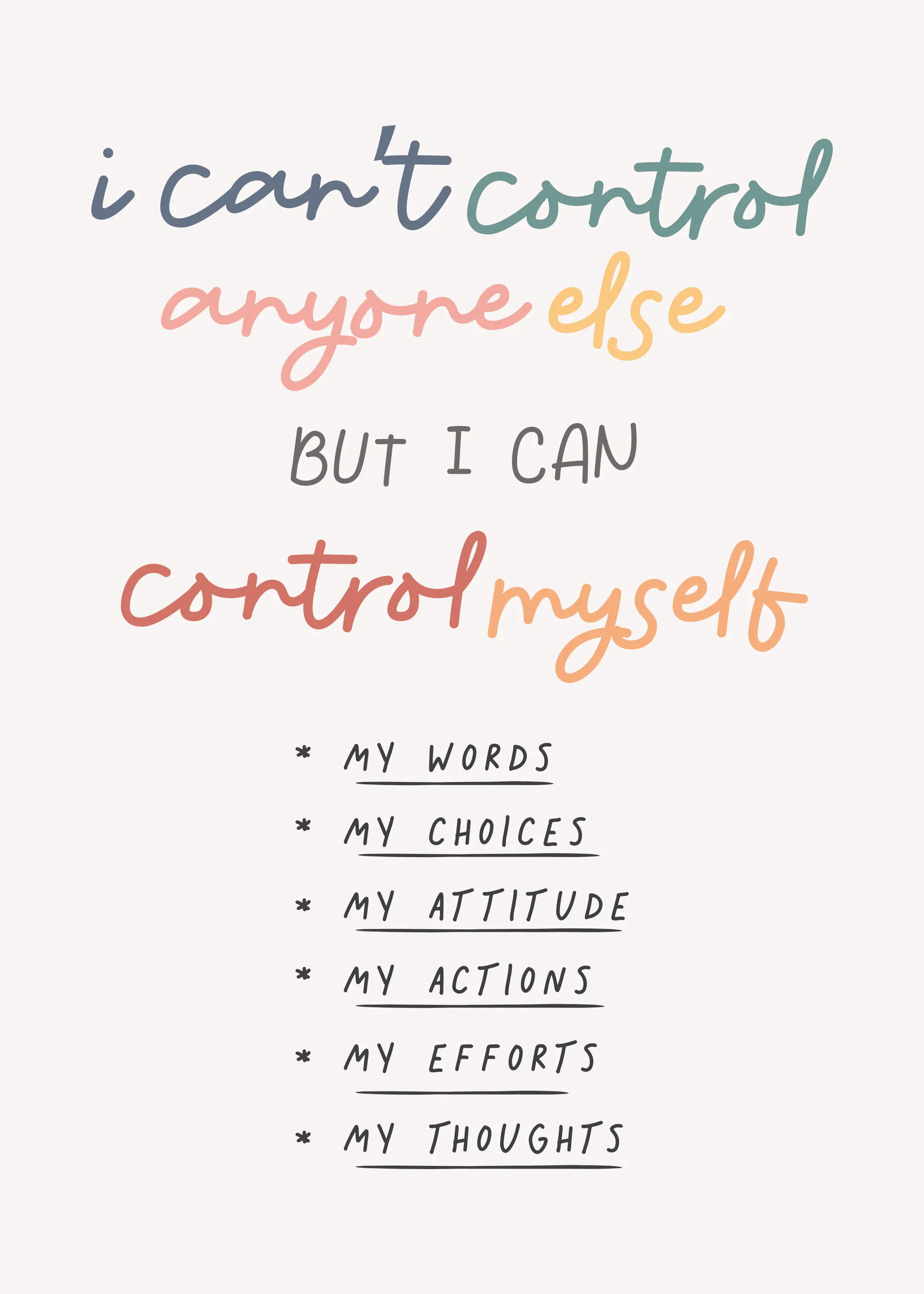 KsanaKalpa - Control Myself Quote Poster 0