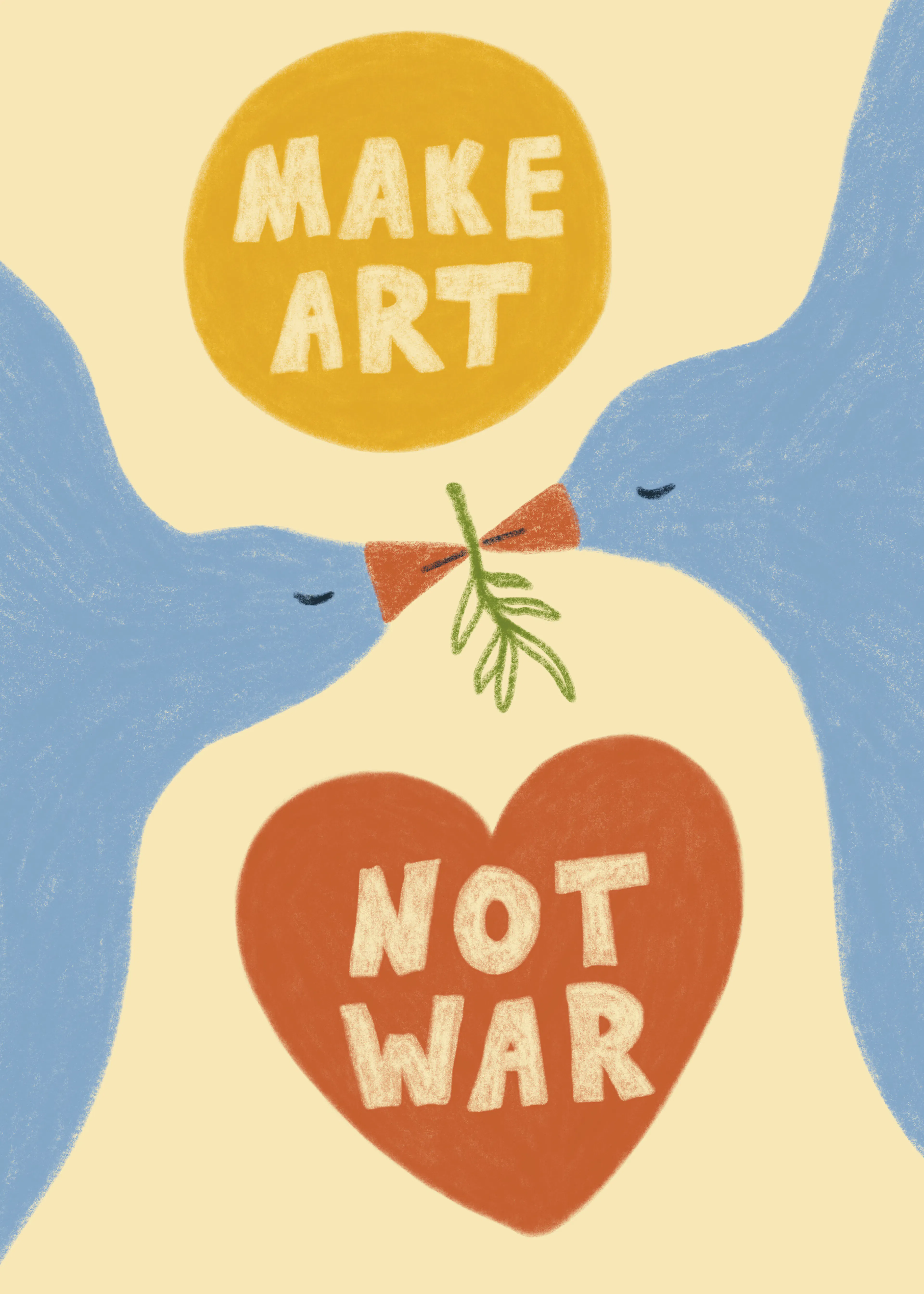 Marina Alaburic - Make Art Not War Plakat 0