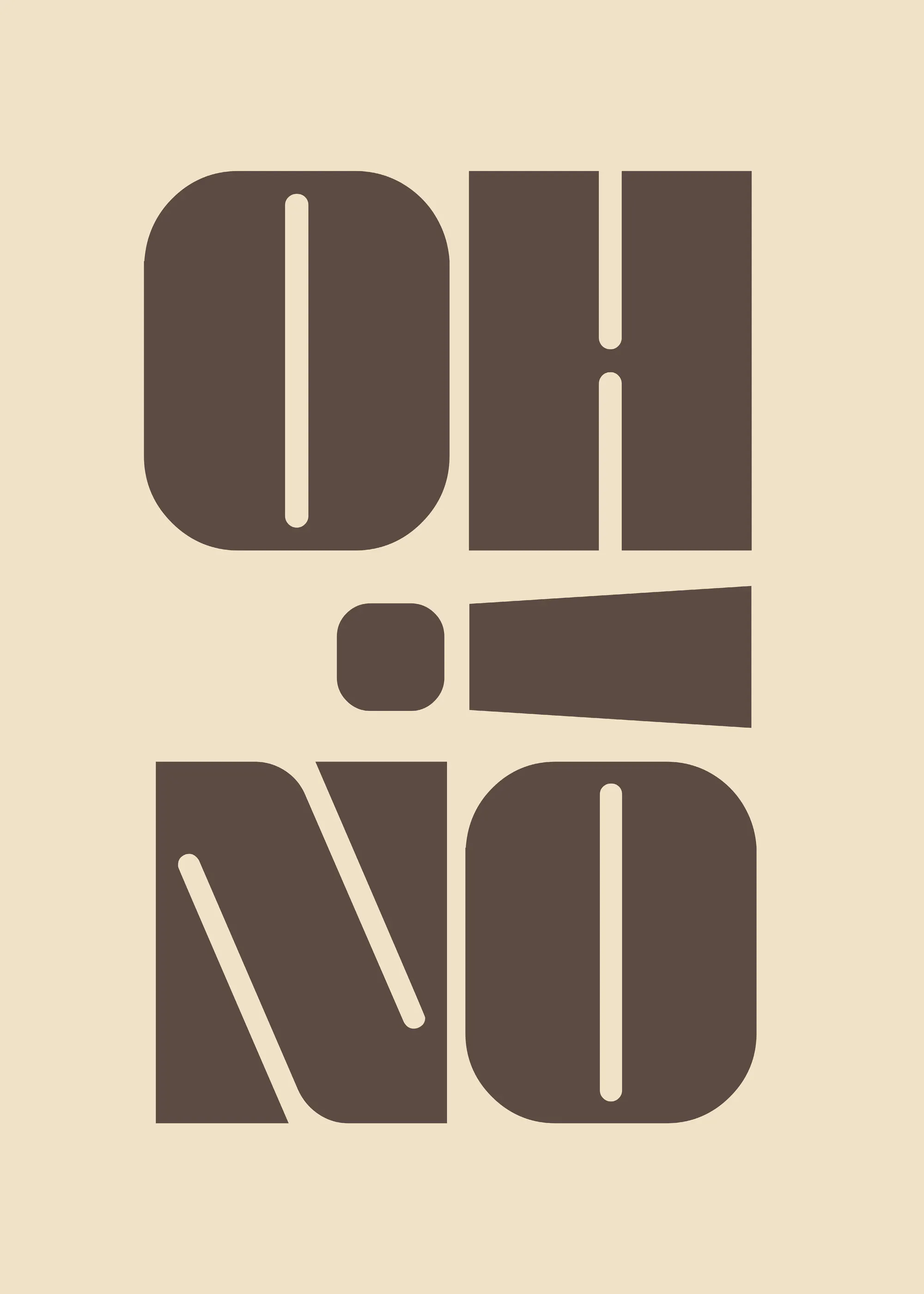 Andreas Magnusson - Oh No ボールドタイポグラフィーポスター 0