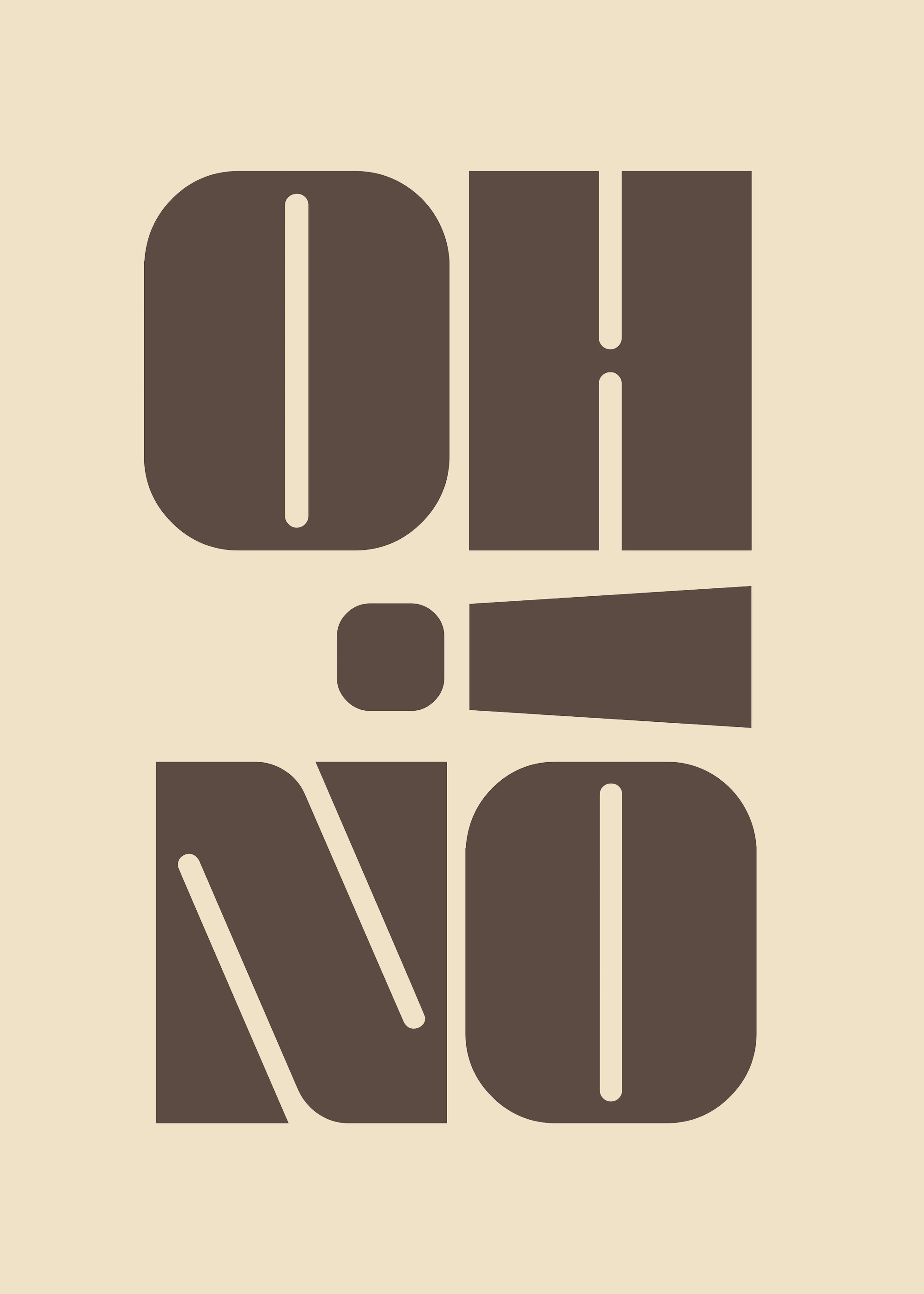 Andreas Magnusson - Oh No ボールドタイポグラフィーポスター 0