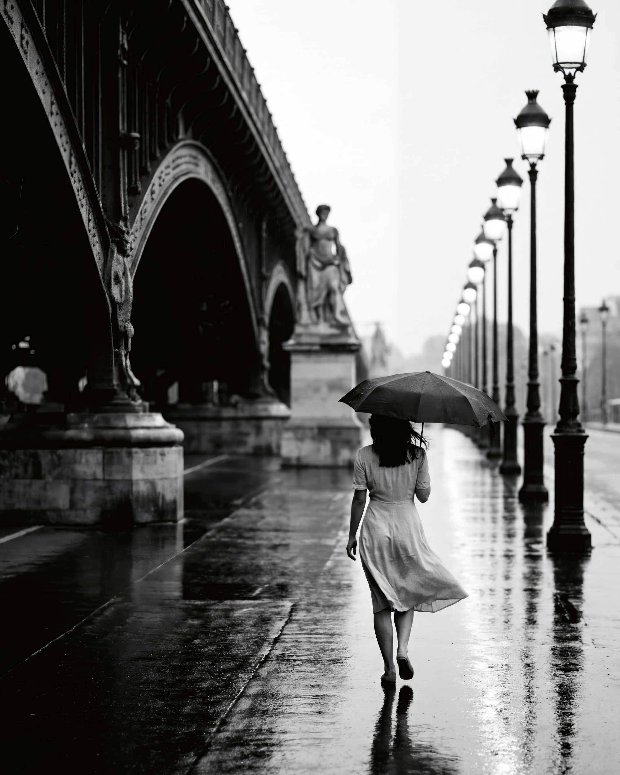 Andreas Magnusson - Rainy Paris Walk Poster