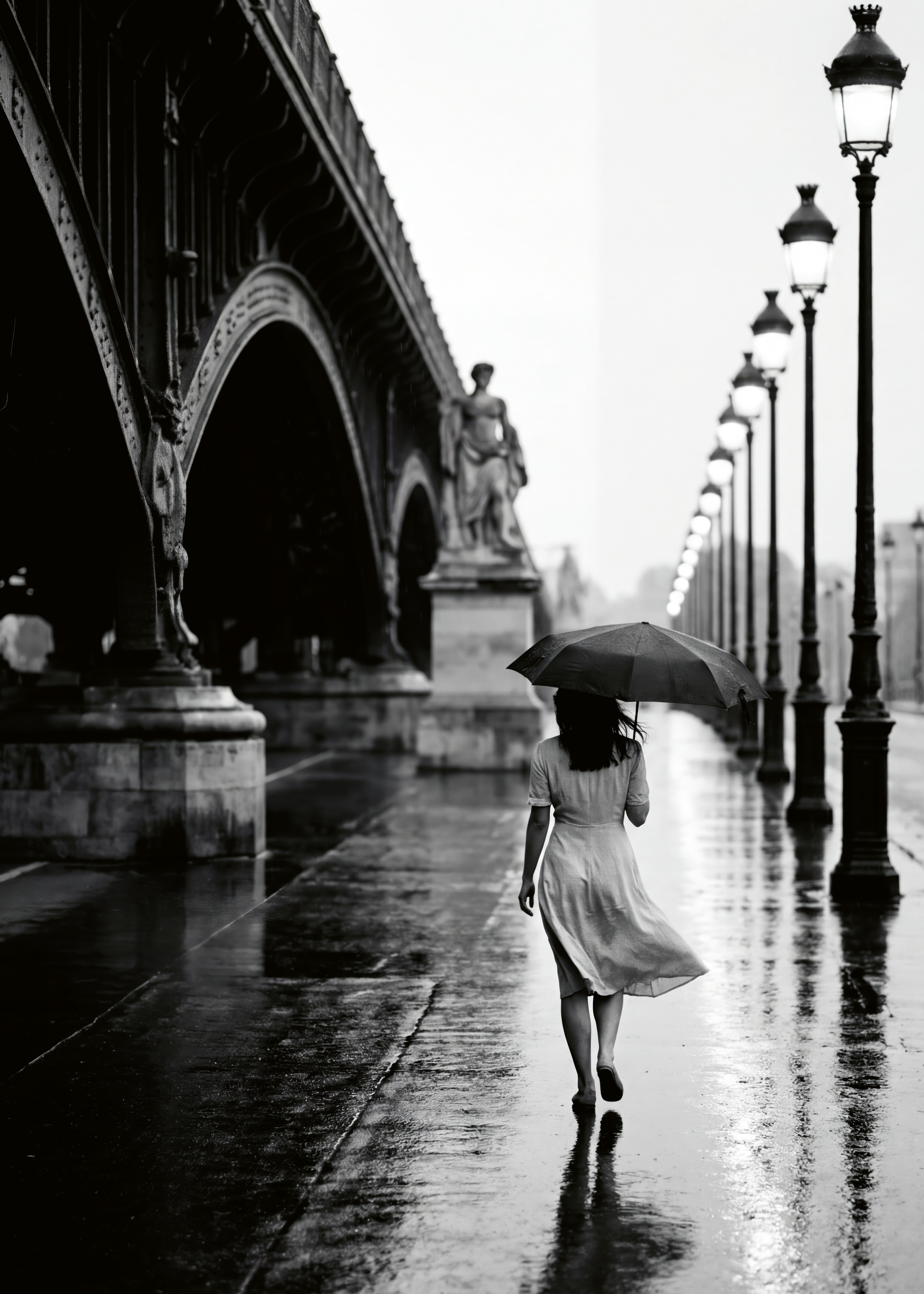 Andreas Magnusson - Rainy Paris Walk Poster