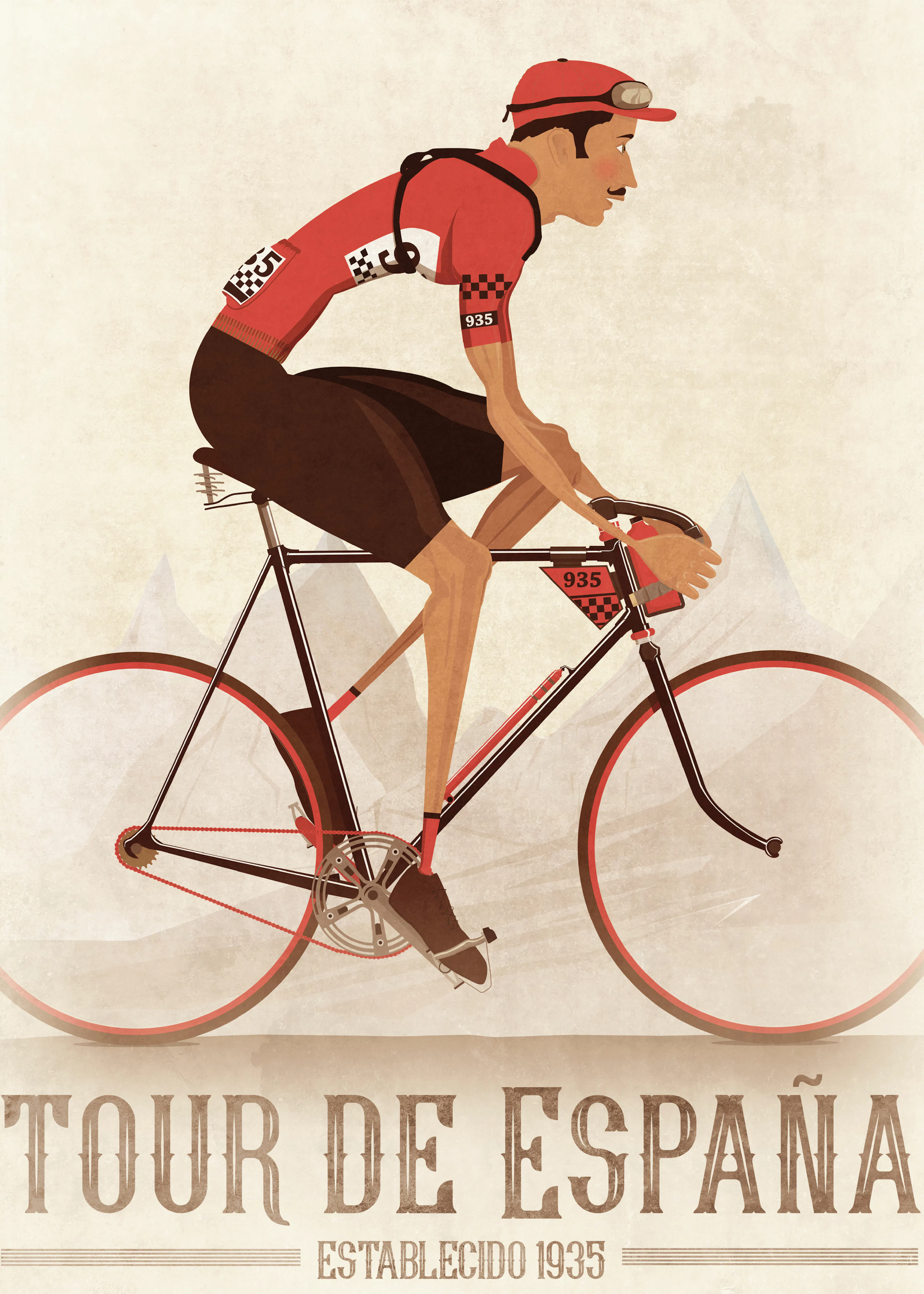 Wyatt 9 - Tour De España Cyclist Poster 0