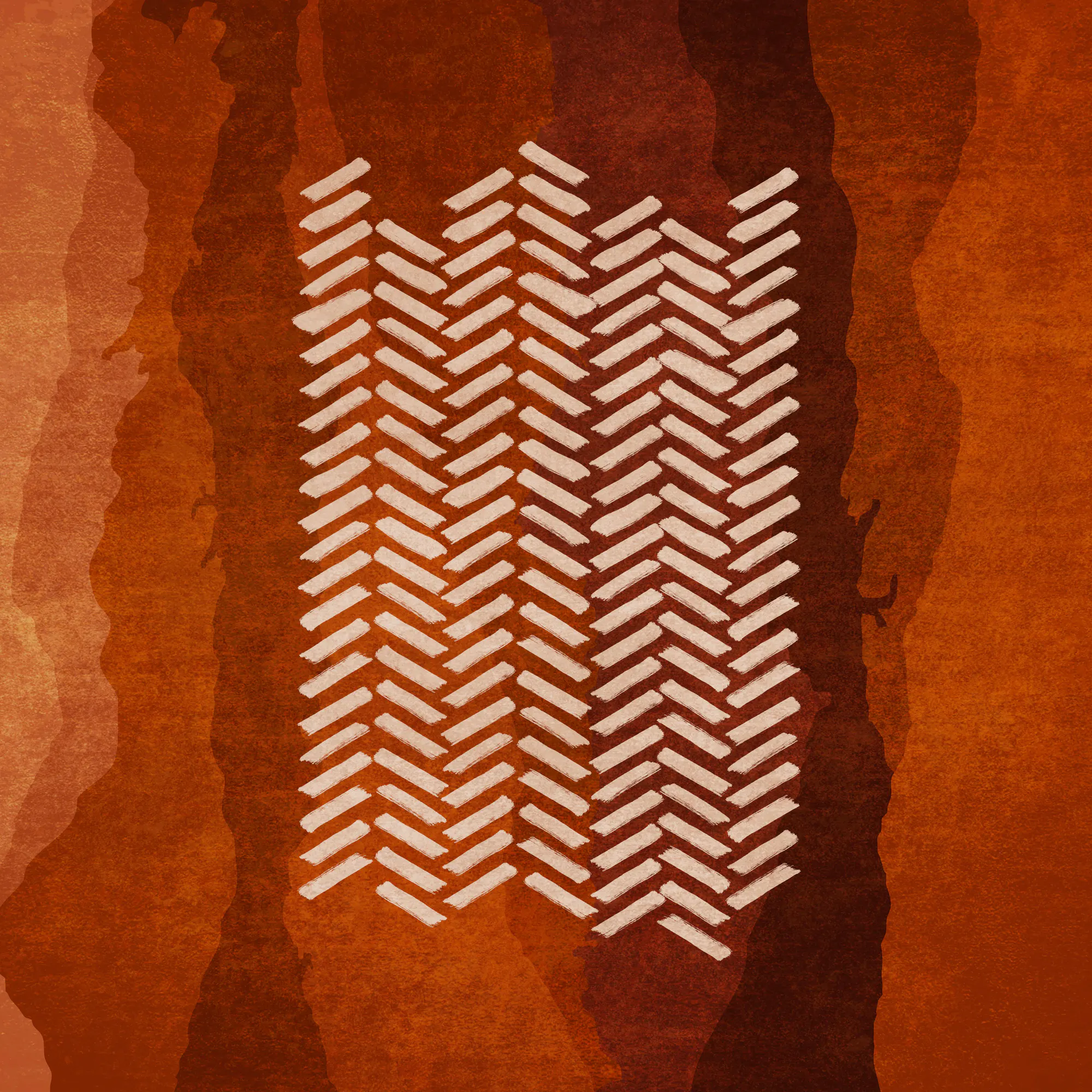 Emel Tunaboylu - Rustic Herringbone Poster 0