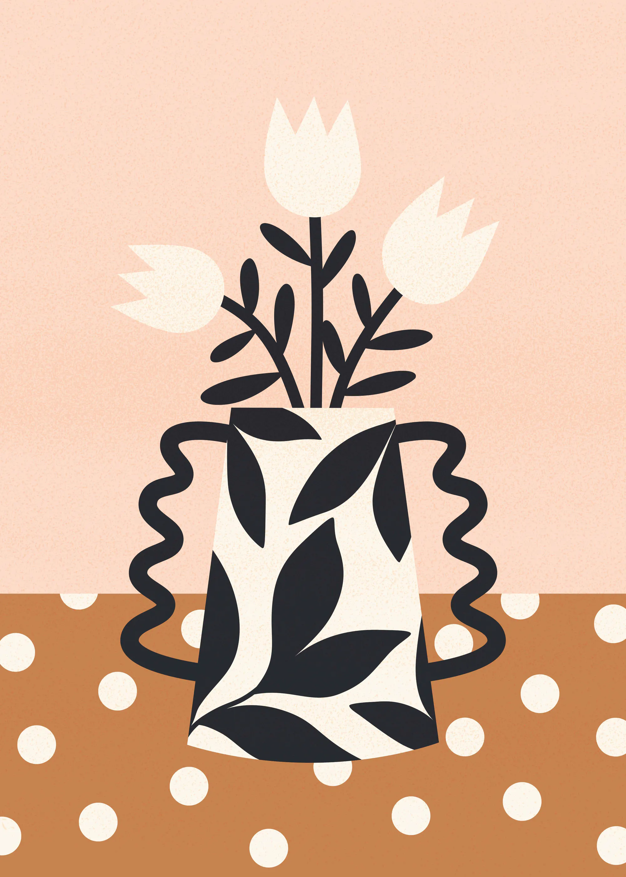 Artprink - Boho Floral Vase Print 0