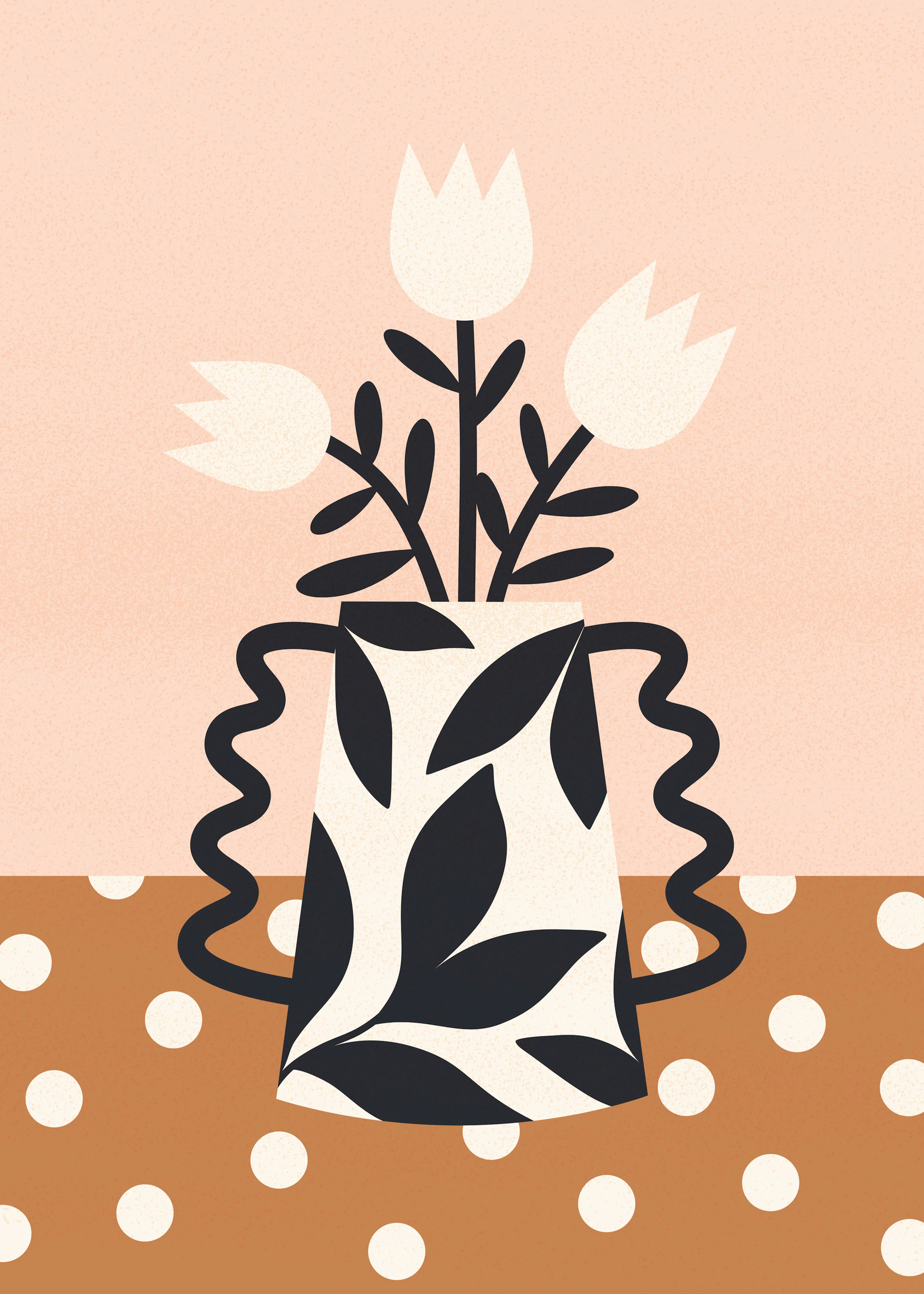Artprink - Boho Floral Vase Print 0