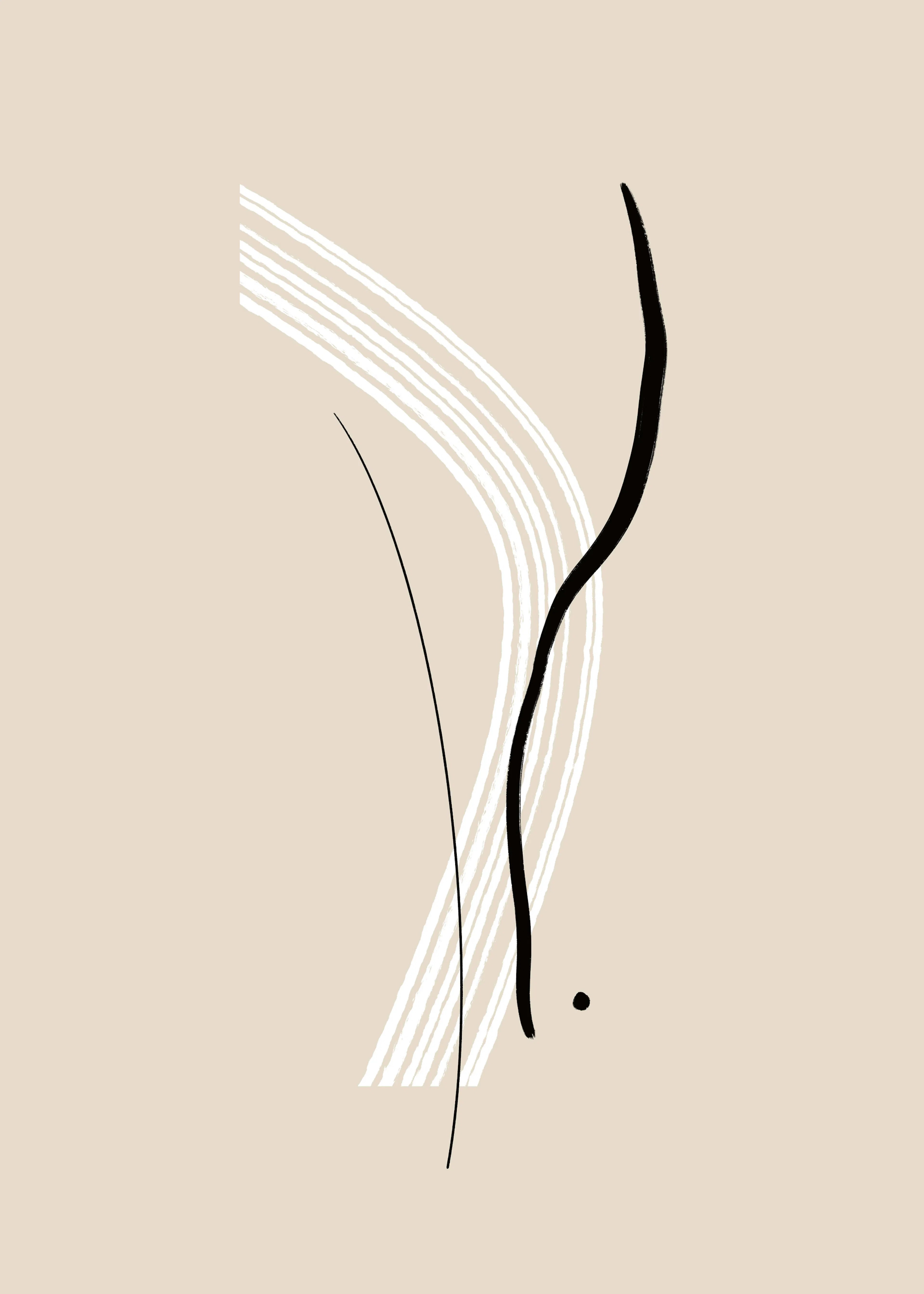 uplusmestudio - eleganta svarta och vita linjer poster 0