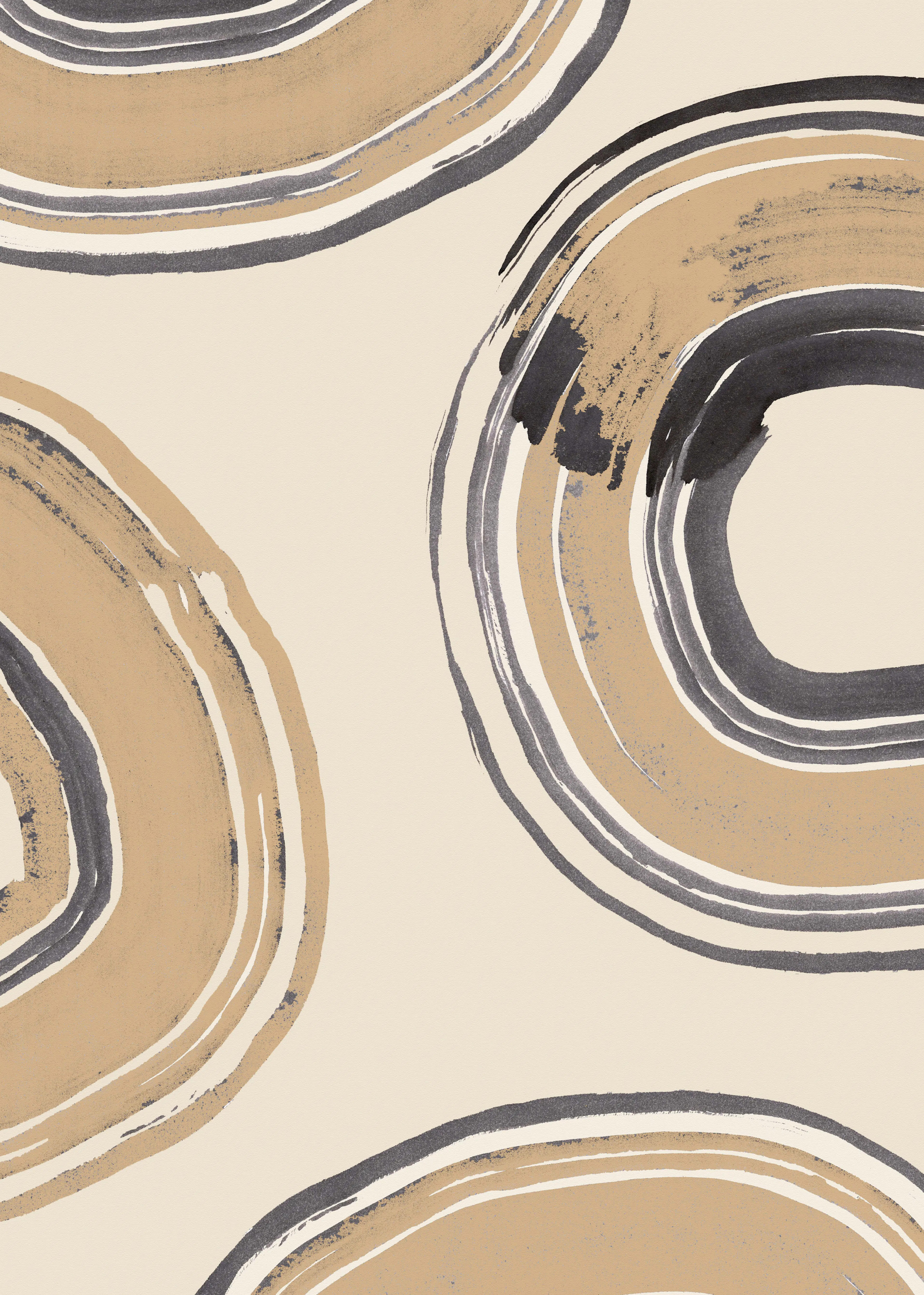 Pictufy Studio - Neutrala Abstrakta Kurvor Poster 0