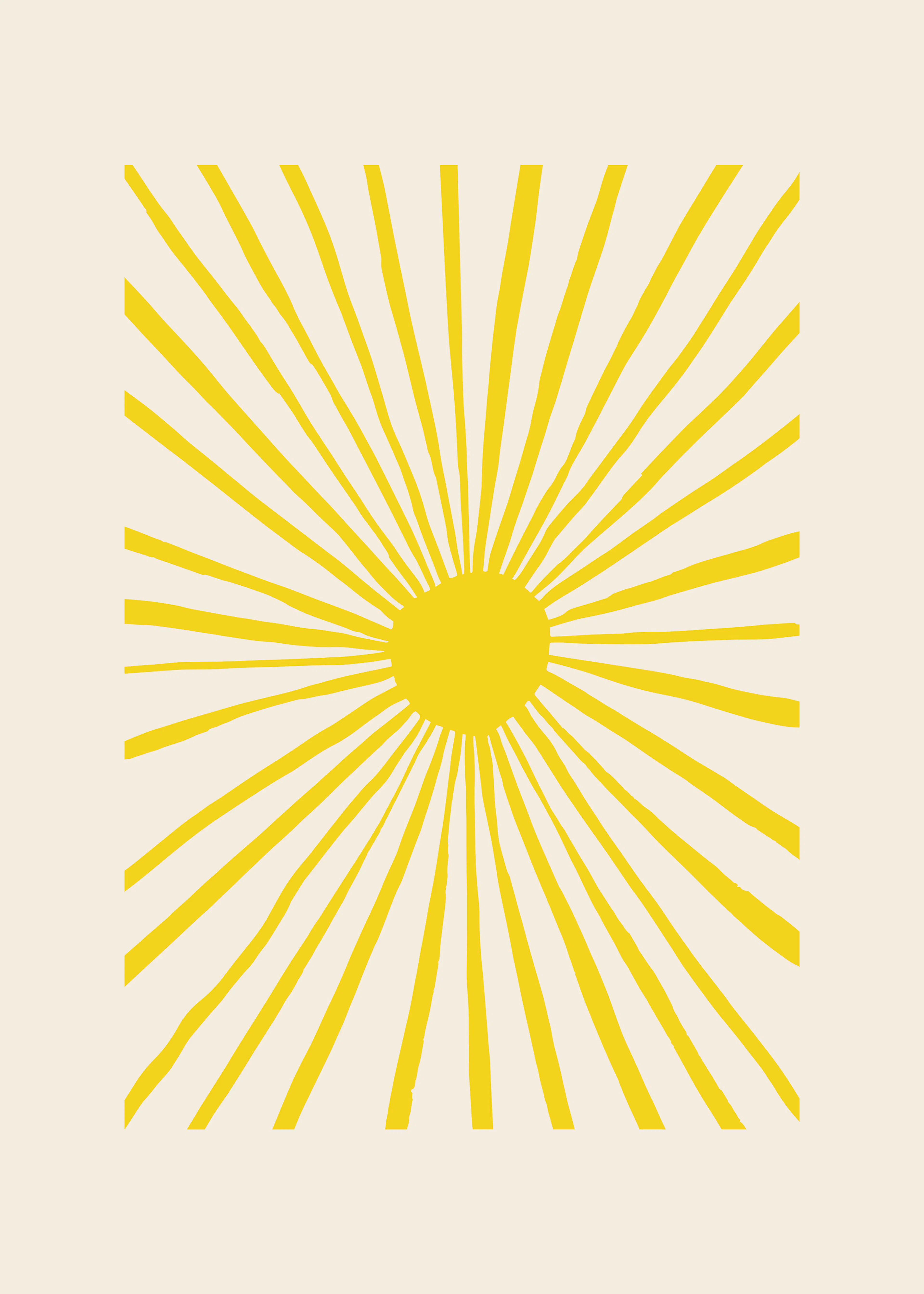 Pictufy Studio - gyllene solstrålar poster 0