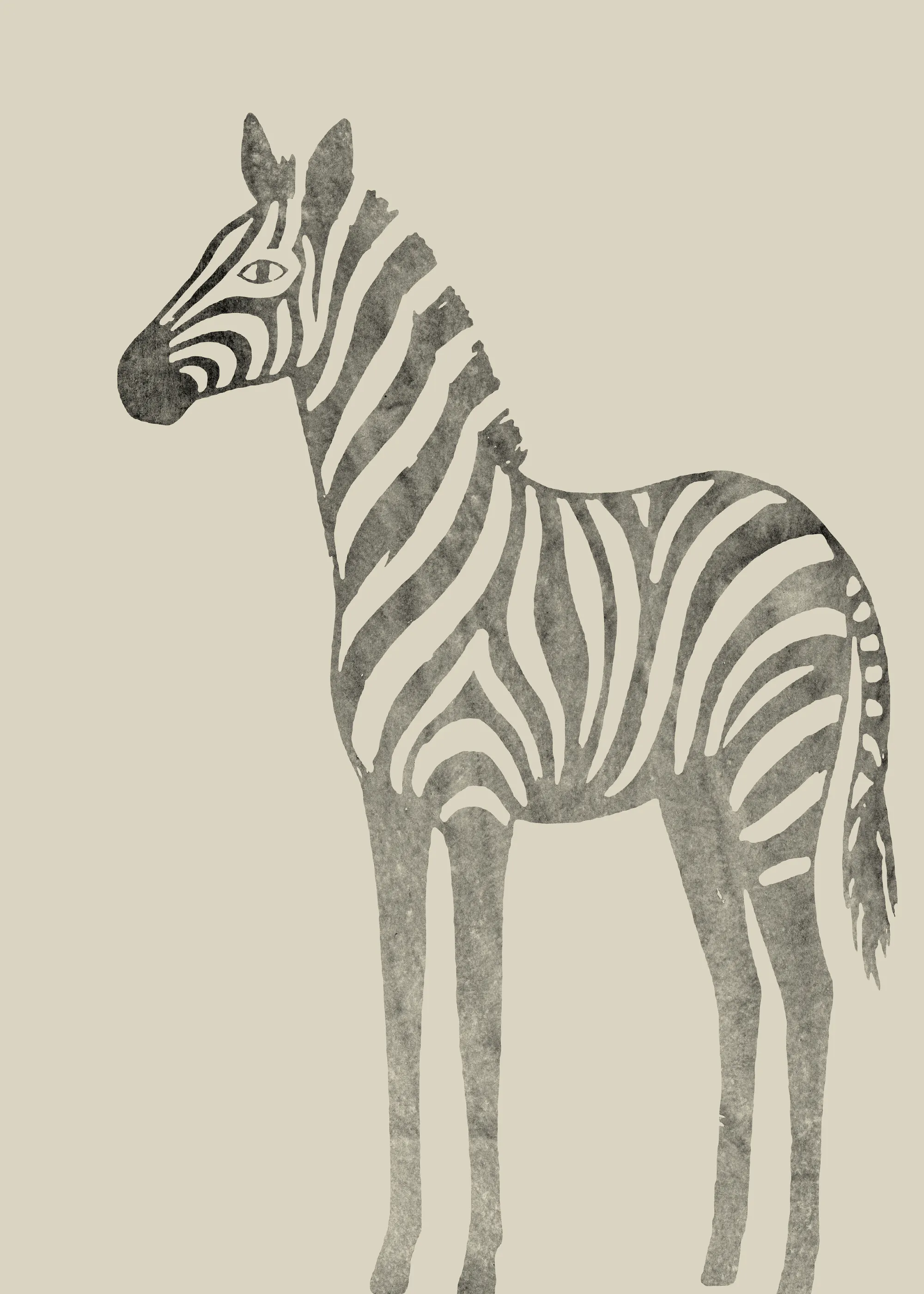 casa cartissi - Serene Striped Zebra Poster 0