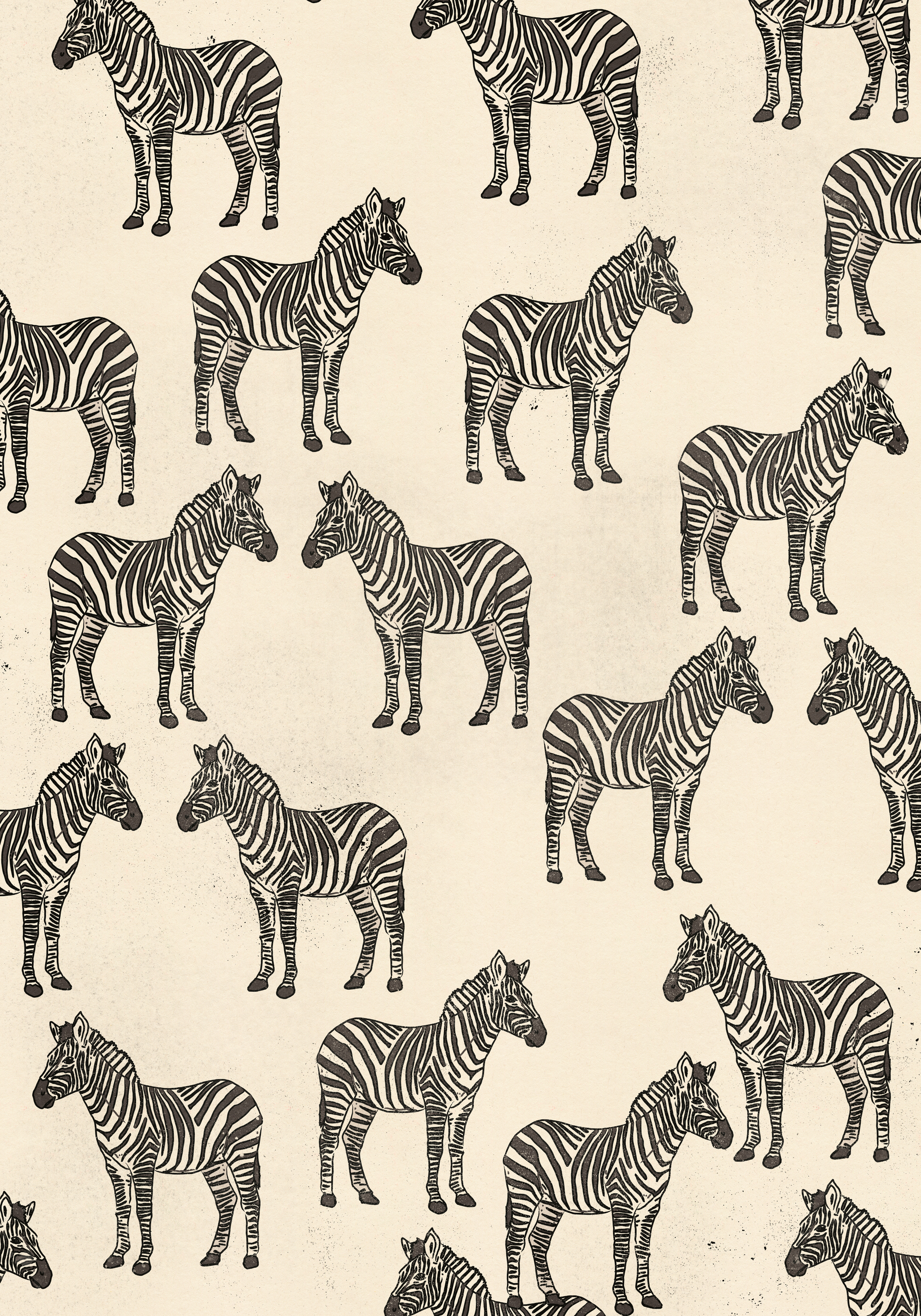 Nicholas - Zebra Pattern Herd Poster