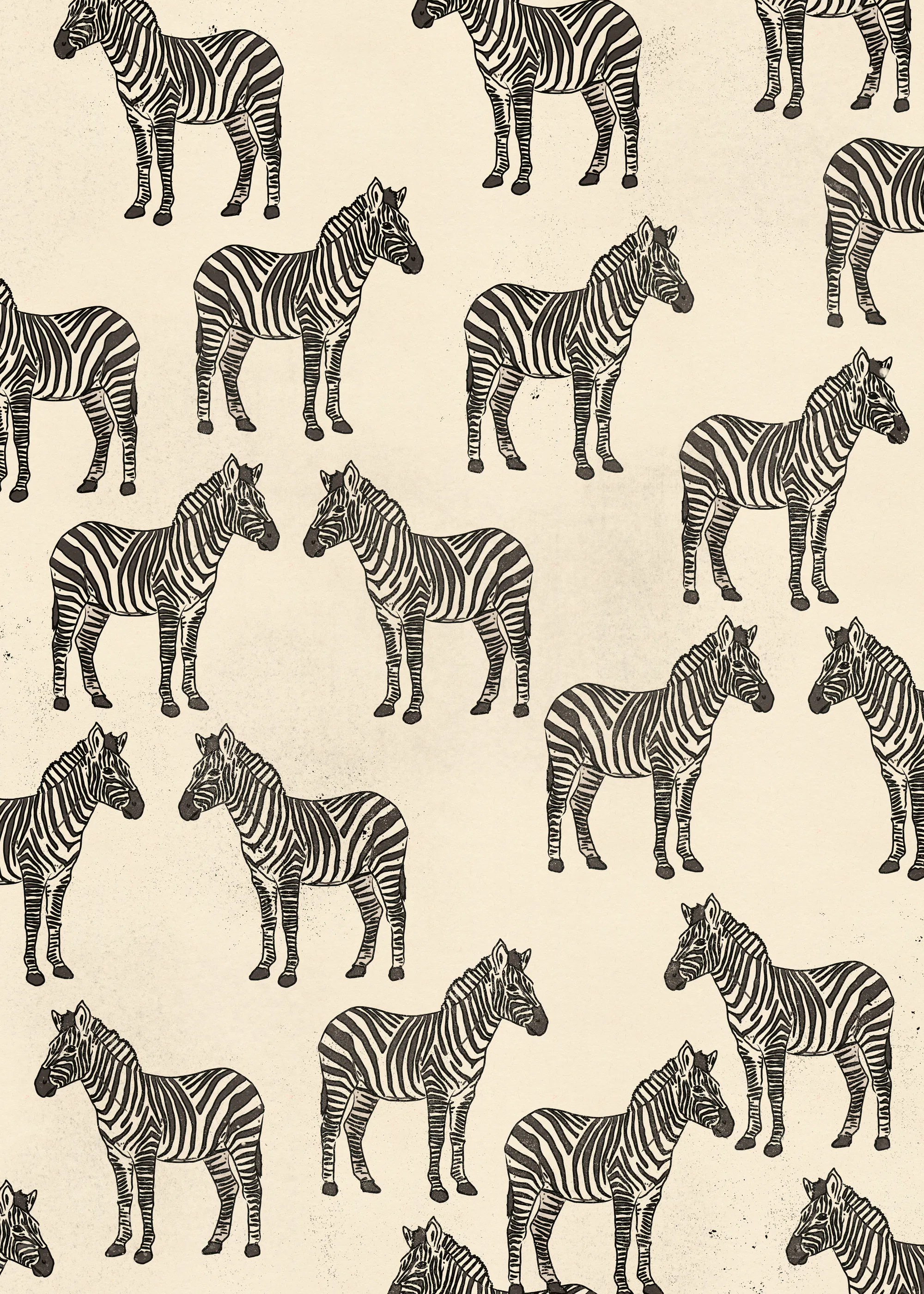Nicholas - Zebraherde Muster Poster 0