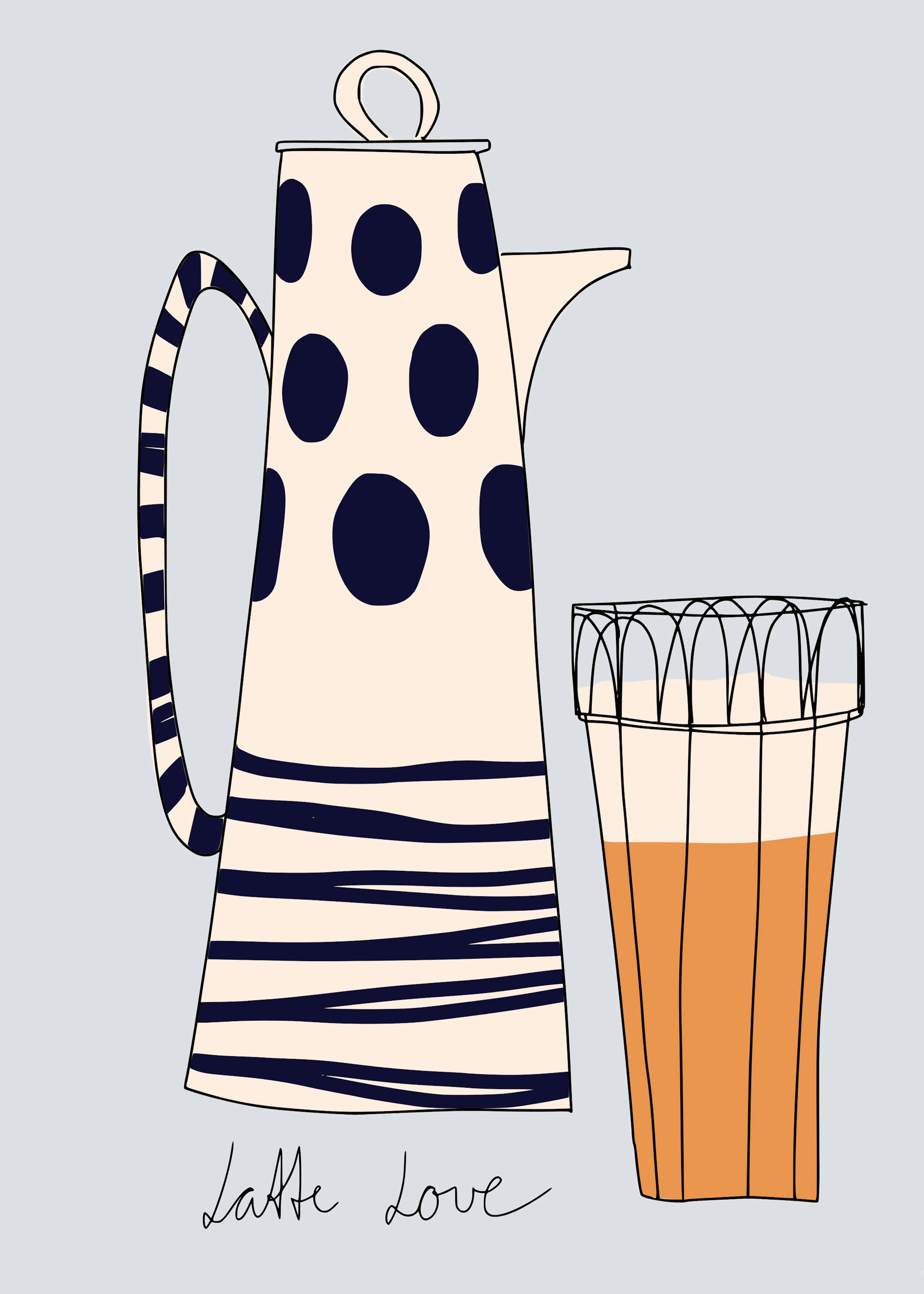 Annick - Latte Love Ilustrație Poster 0