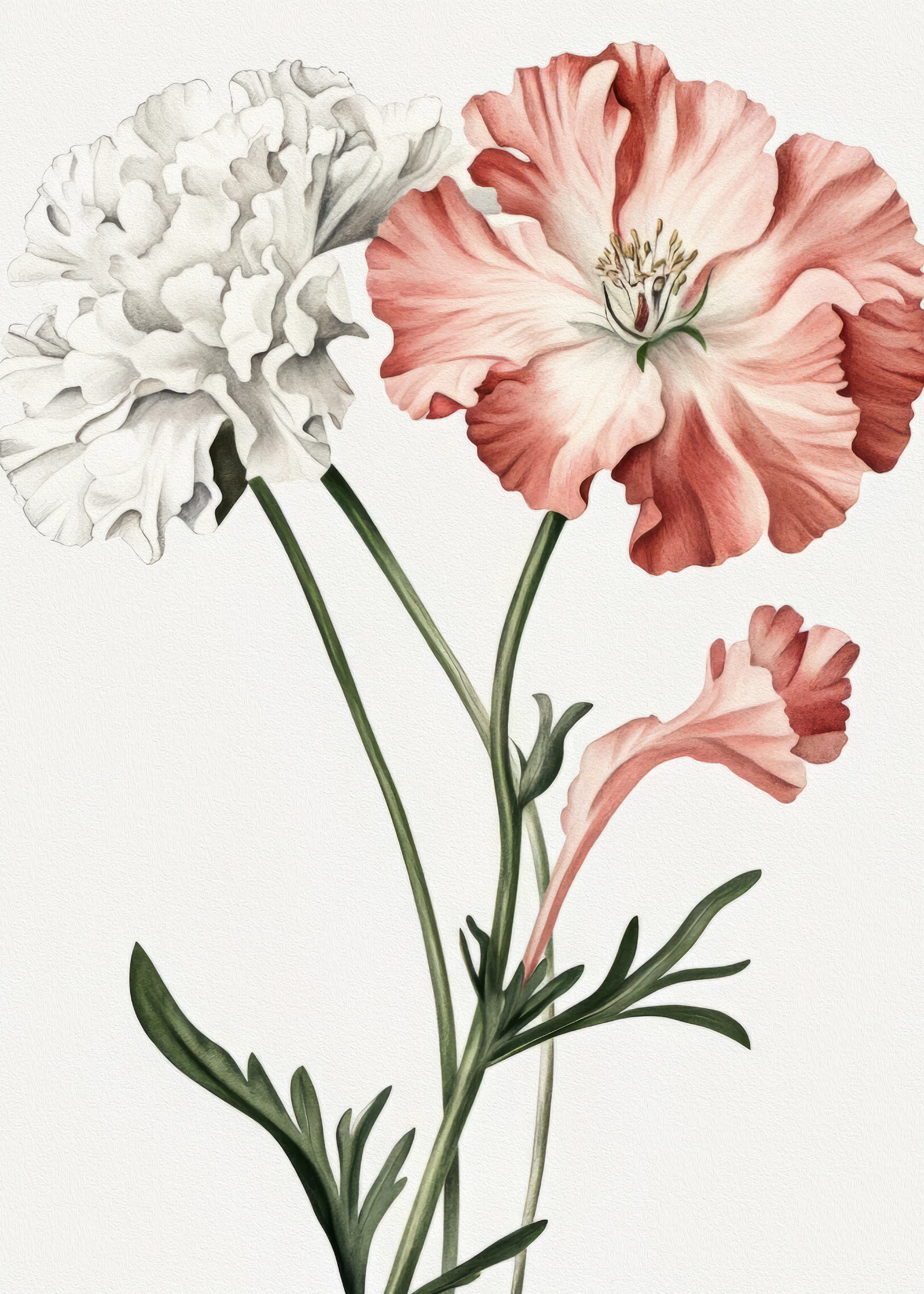 Bilge Paksoylu - Elegant Botanical Poppies Poster 0