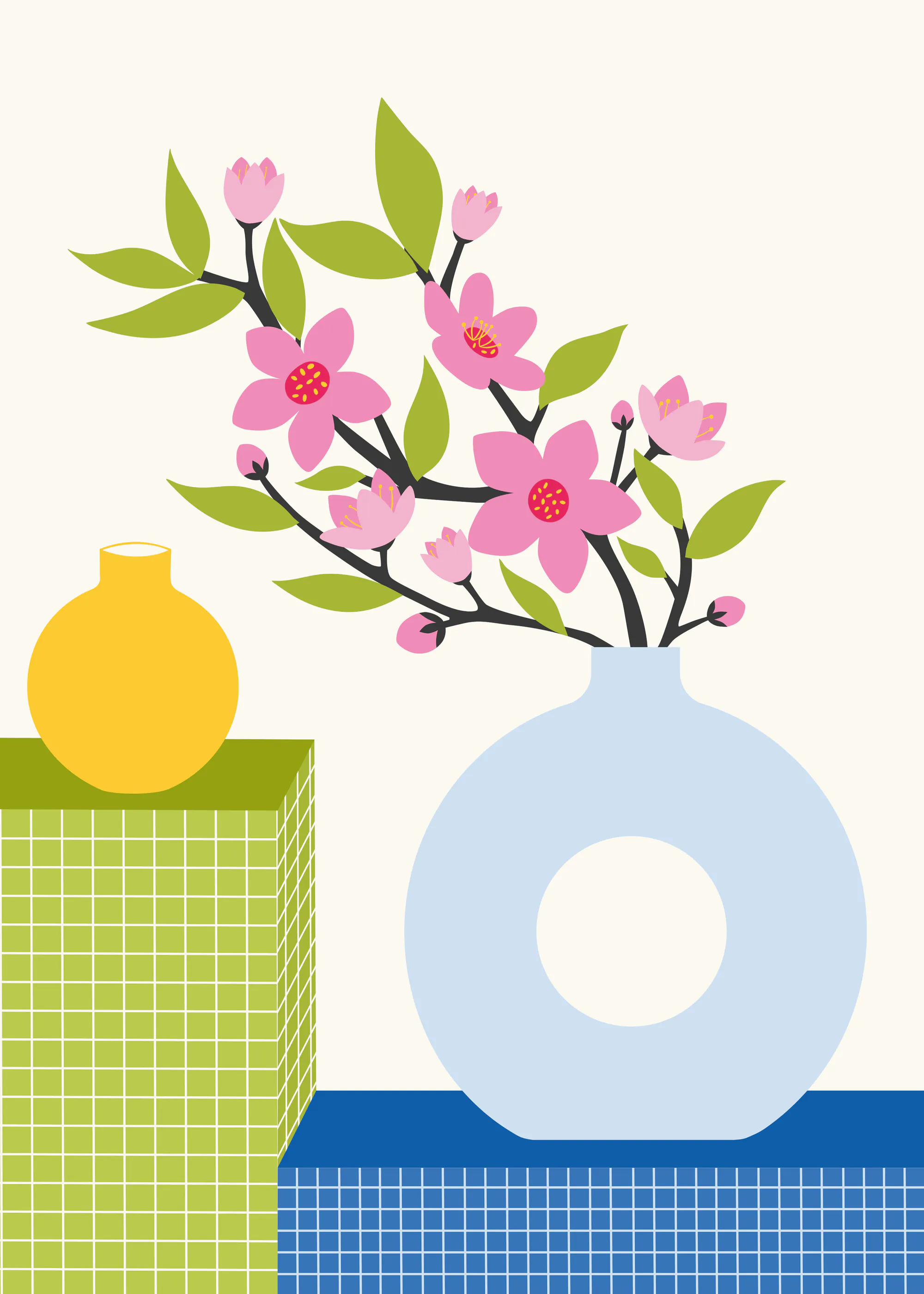 Artprink - Naturaleza Muerta Floración Rosa Póster 0