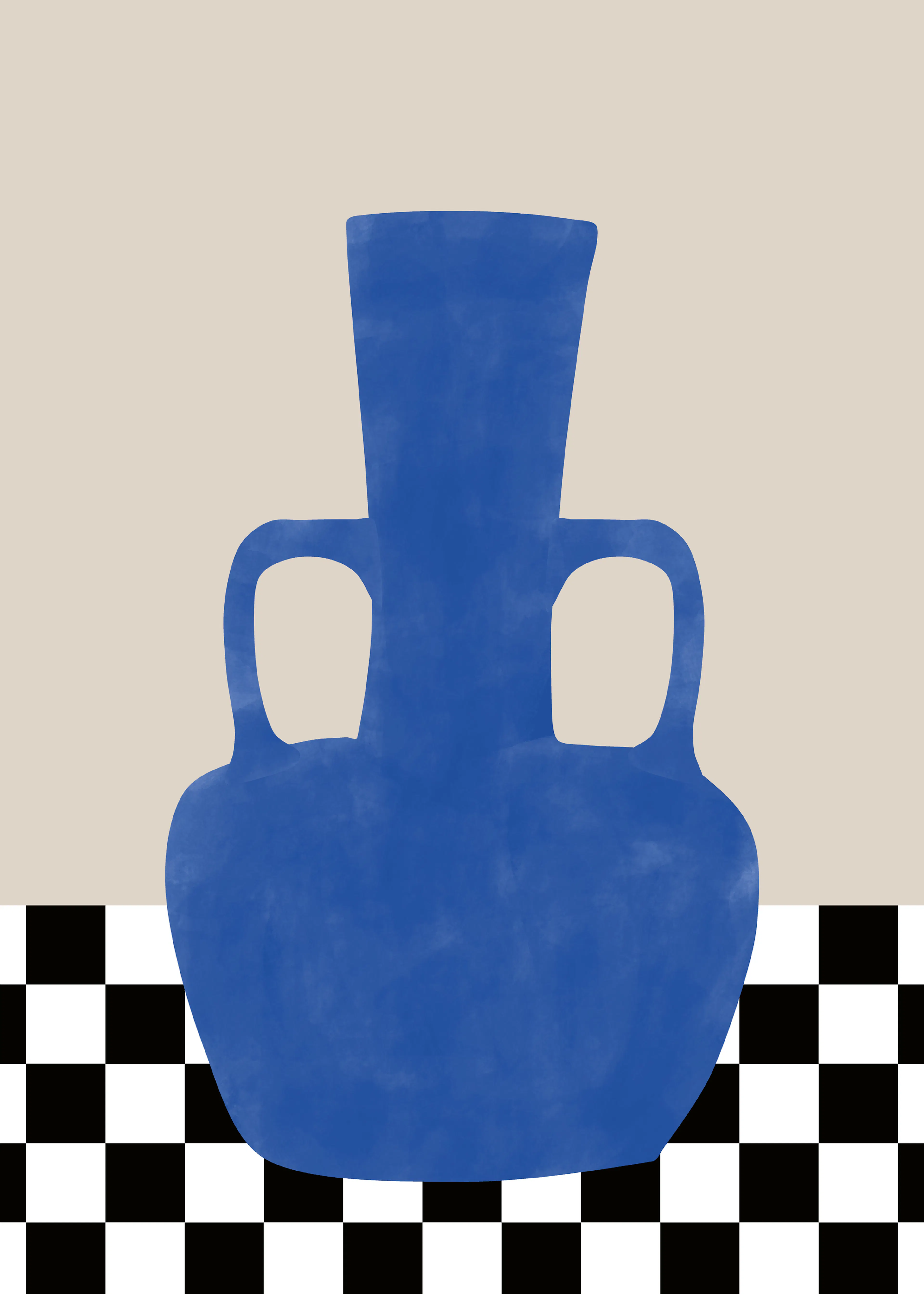 Elena Ristova - Blauwe Amfora Stilleven Poster 0